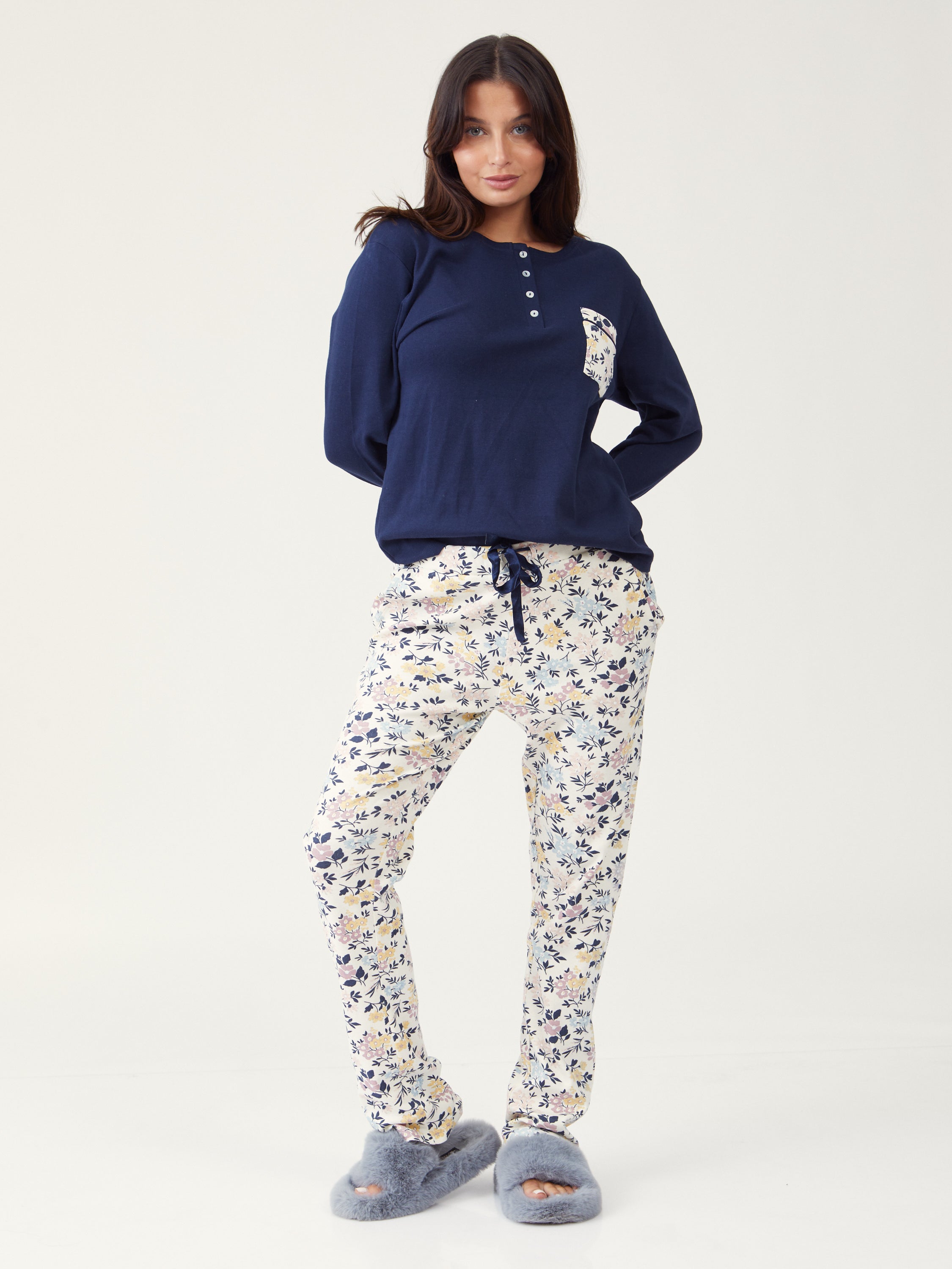 פיג'מת אינטרלוק 100% כותנה