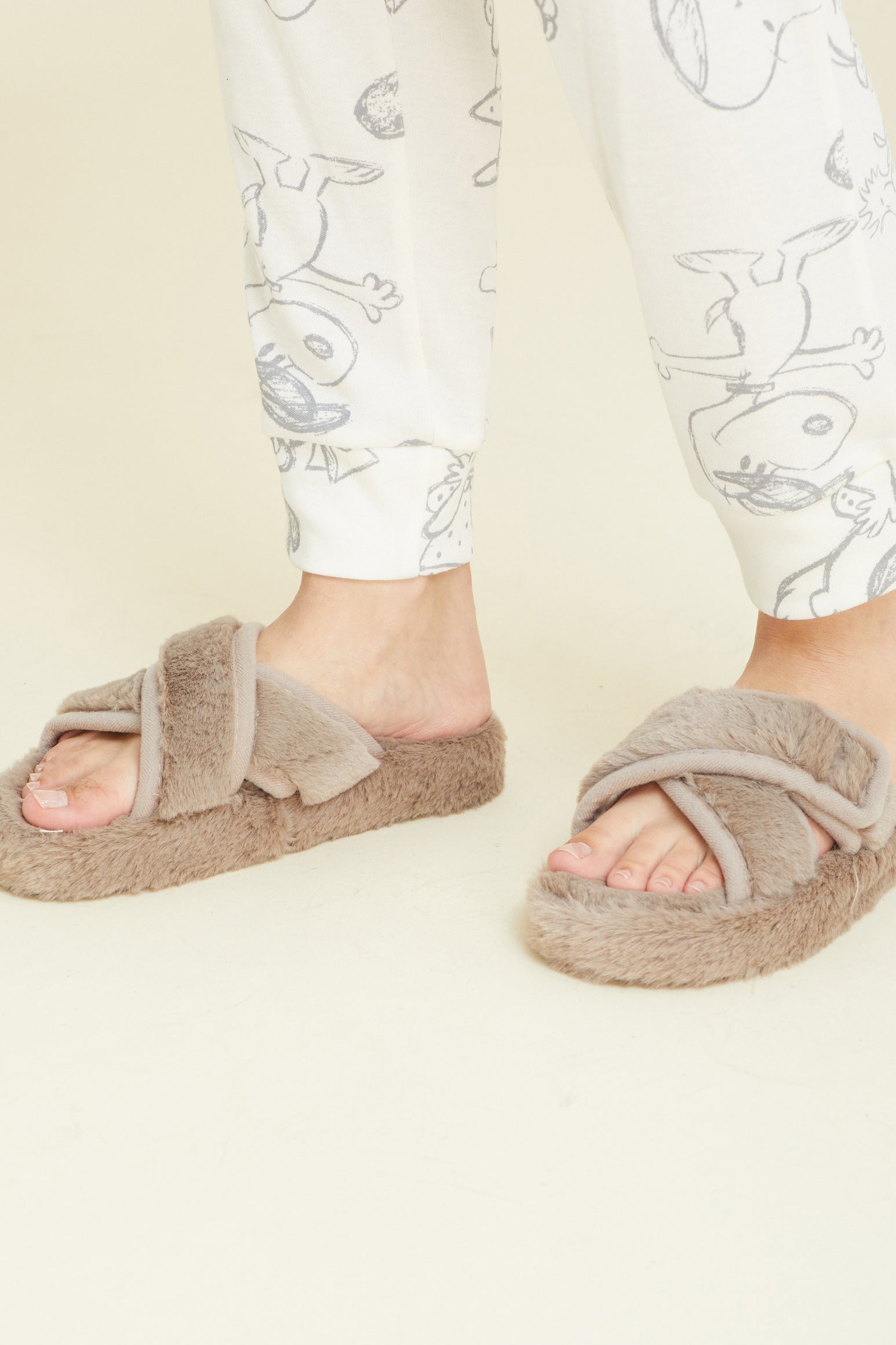 נעלי בית חורף - חאקי