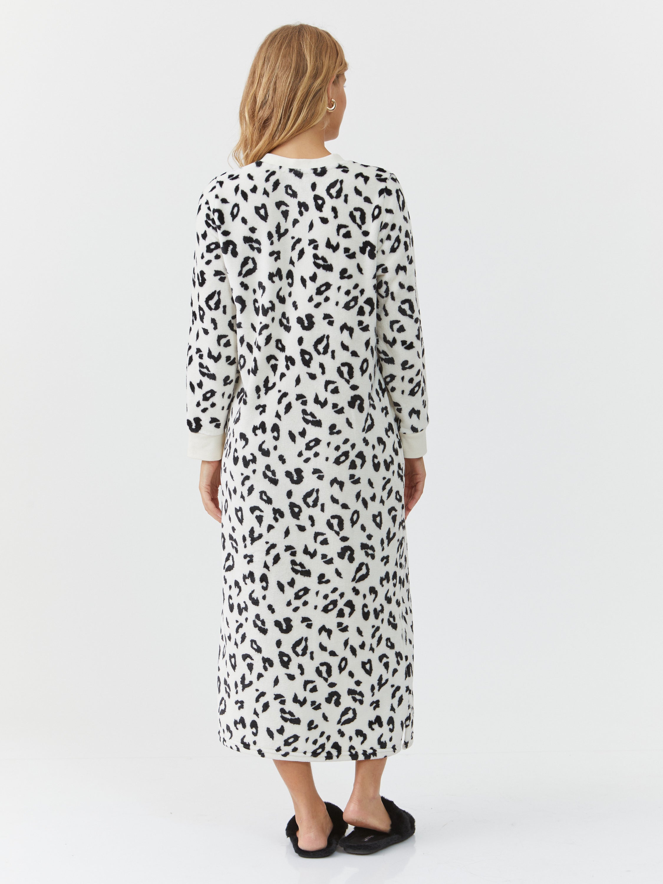 כותונת פלאפי מנומרת - שמנת