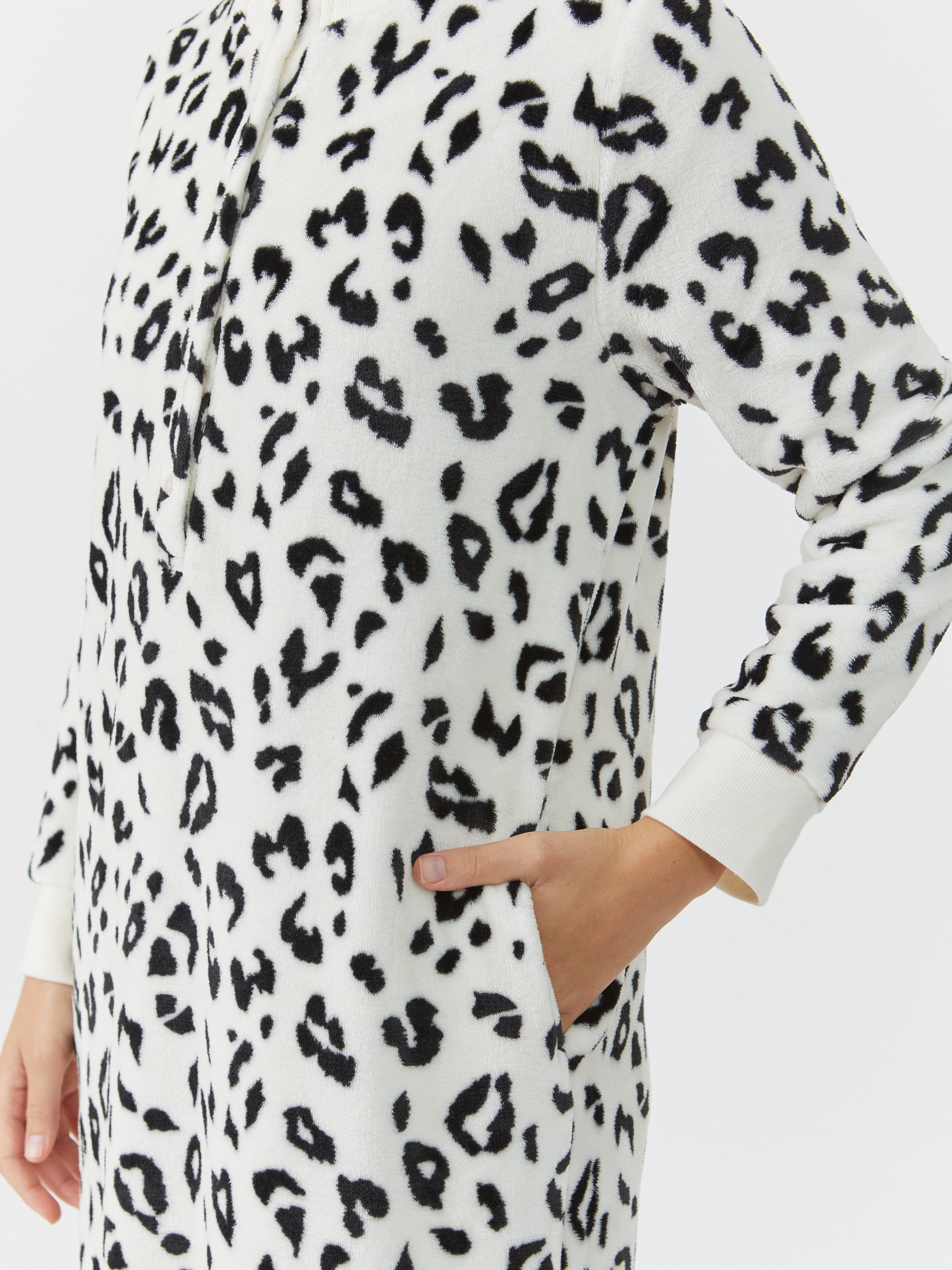 כותונת פלאפי מנומרת - שמנת