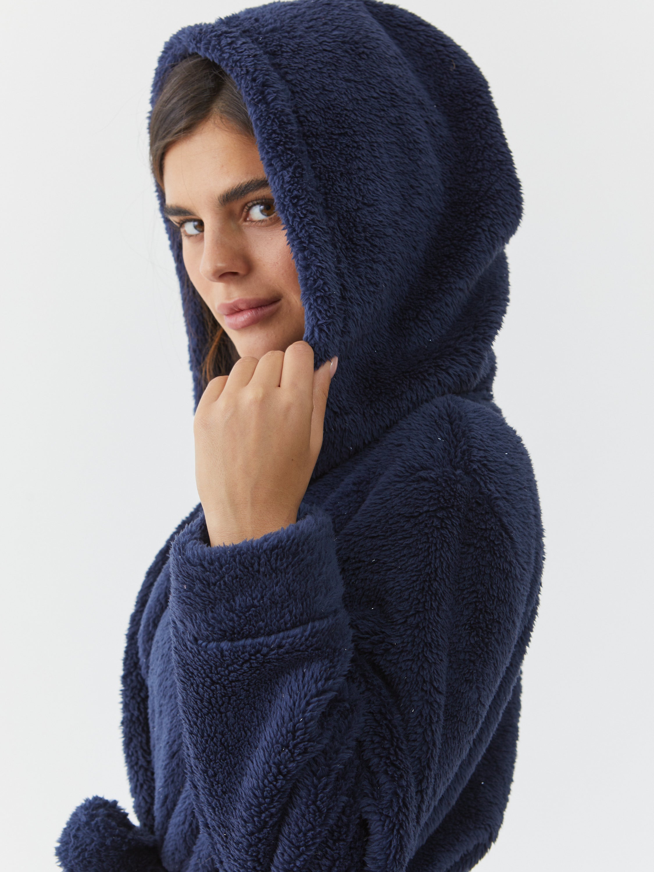 חלוק פלאפי - כחול