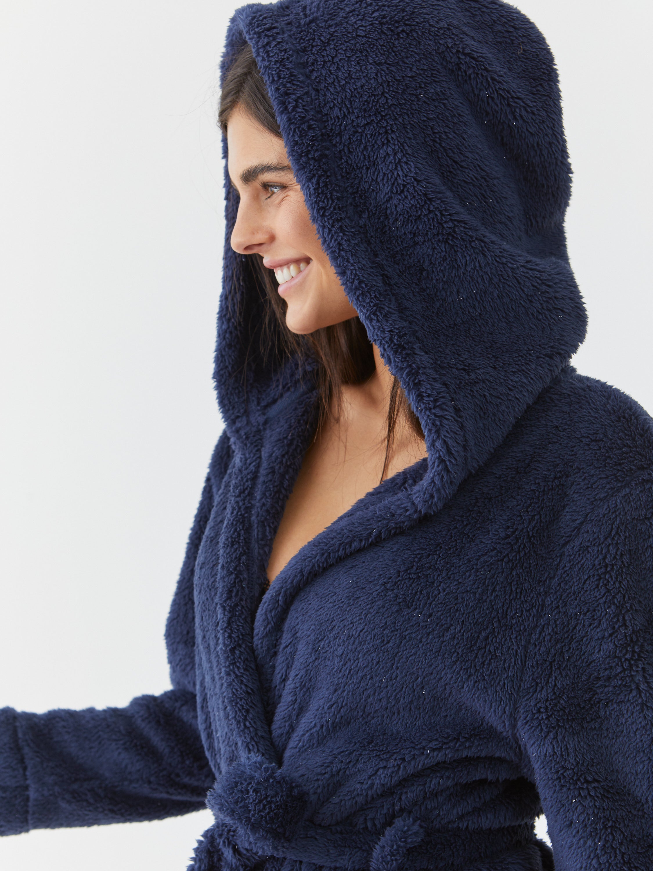 חלוק פלאפי - כחול