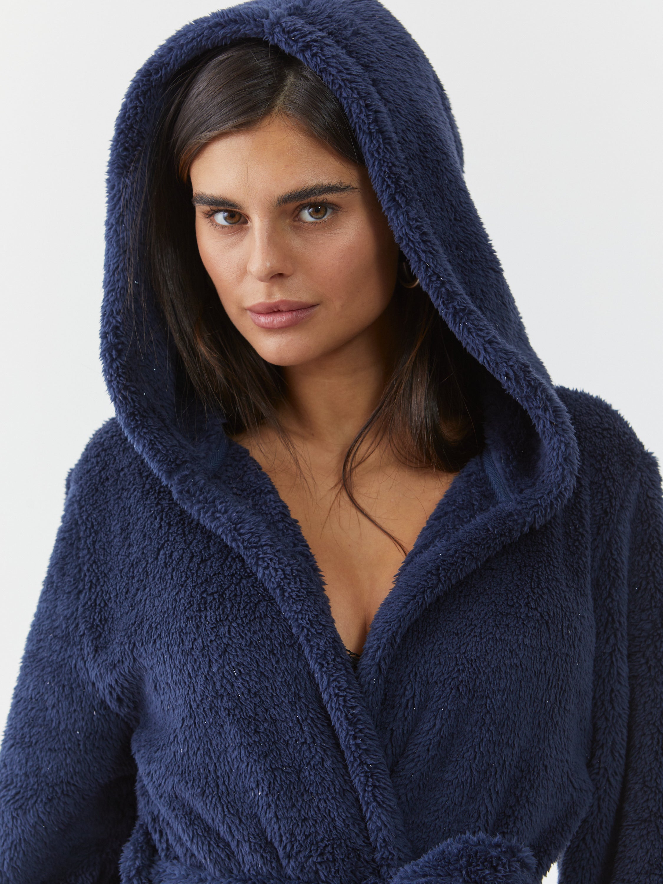 חלוק פלאפי - כחול