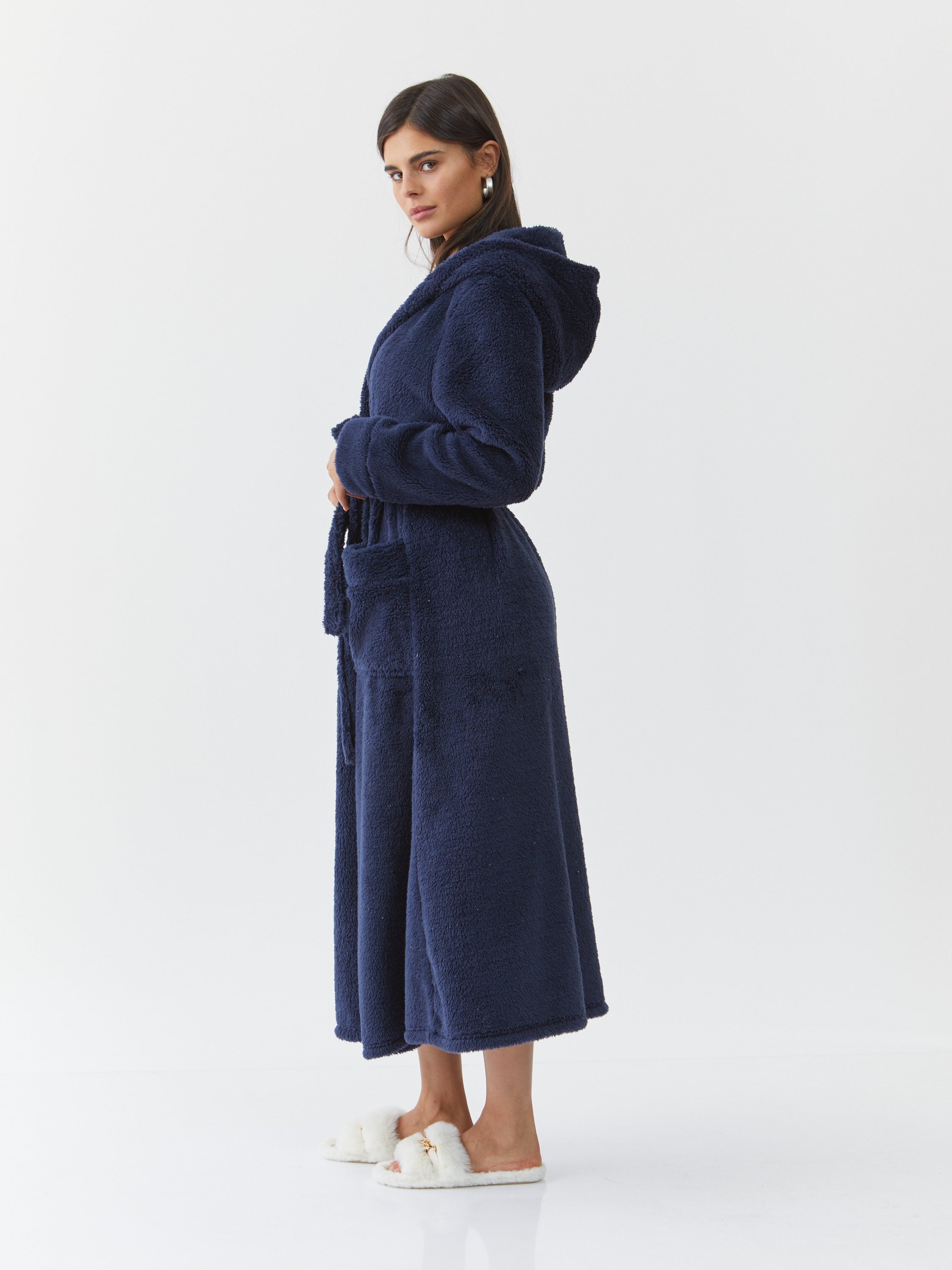 חלוק פלאפי - כחול