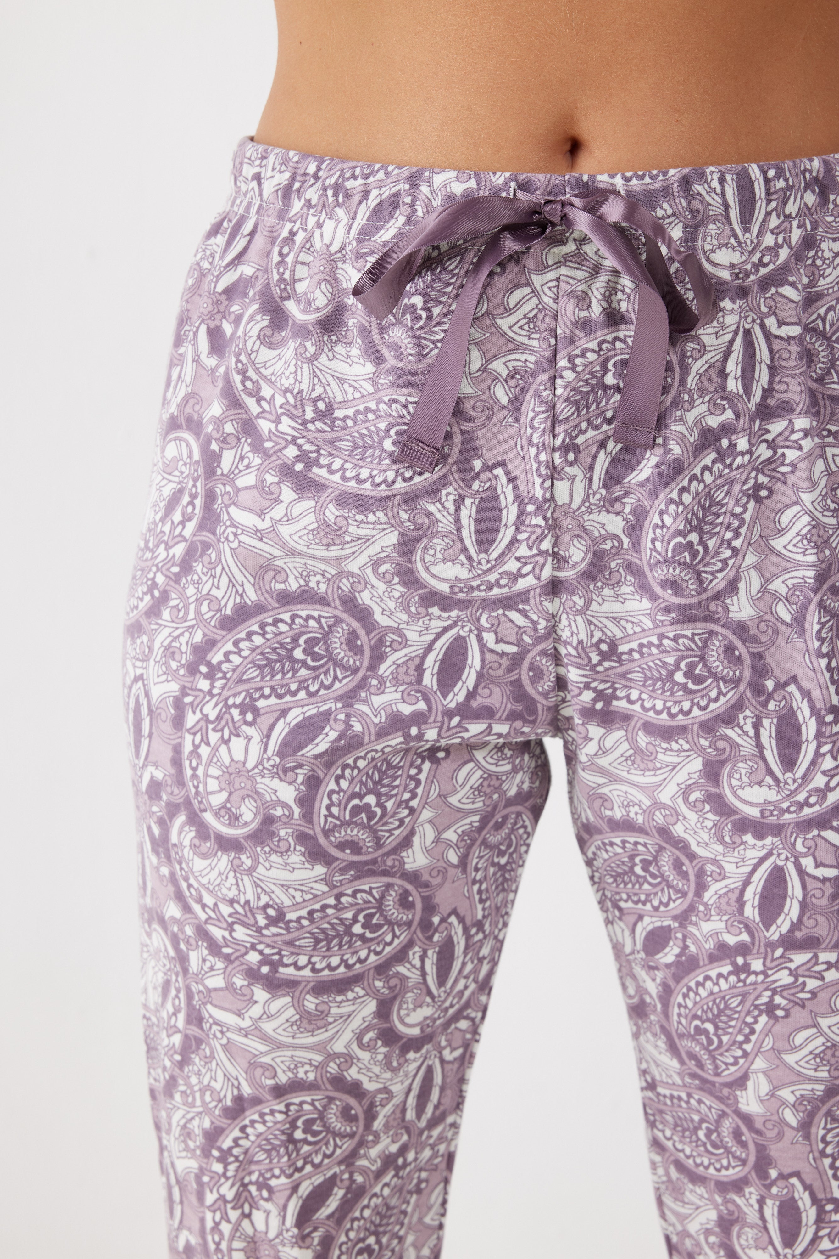 פיג'מת אינטרלוק - סגול