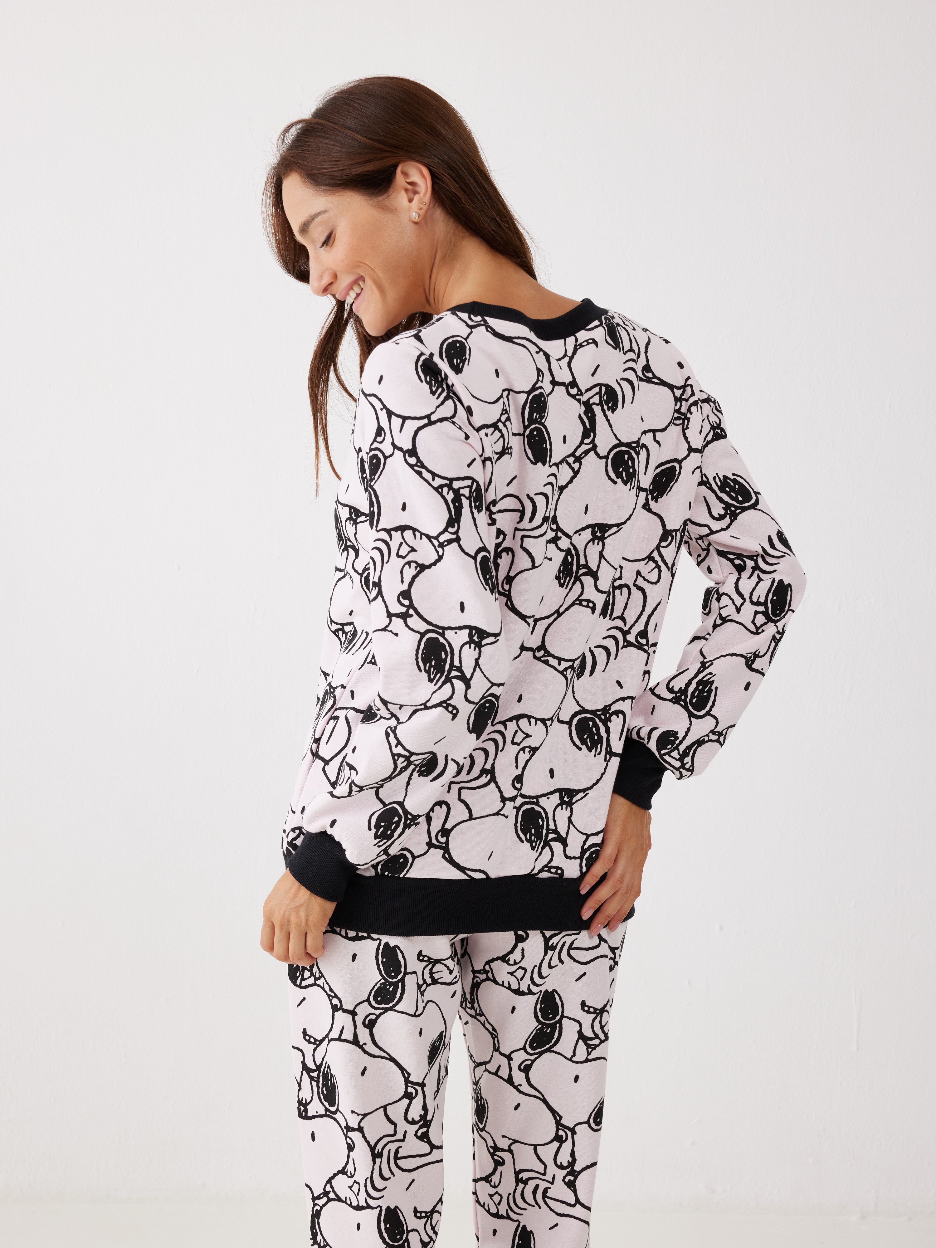 פיג'מה סנופי פוטר - ורוד