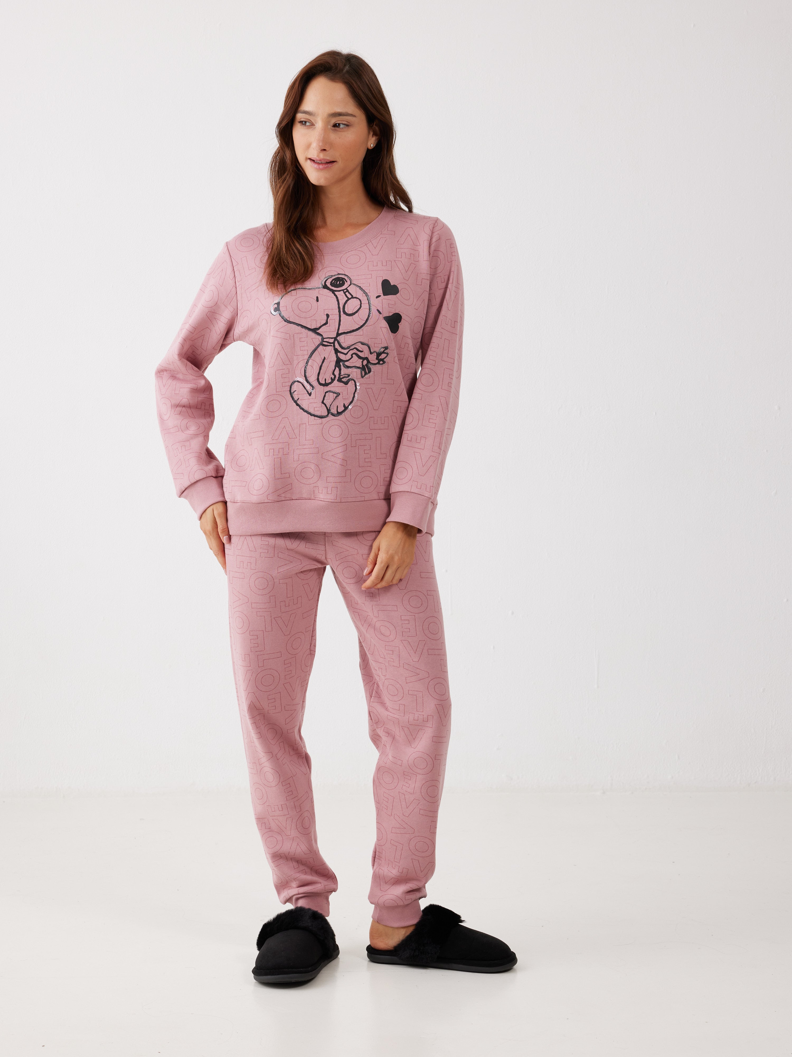 פיג'מה סנופי פוטר - ורוד מעושן