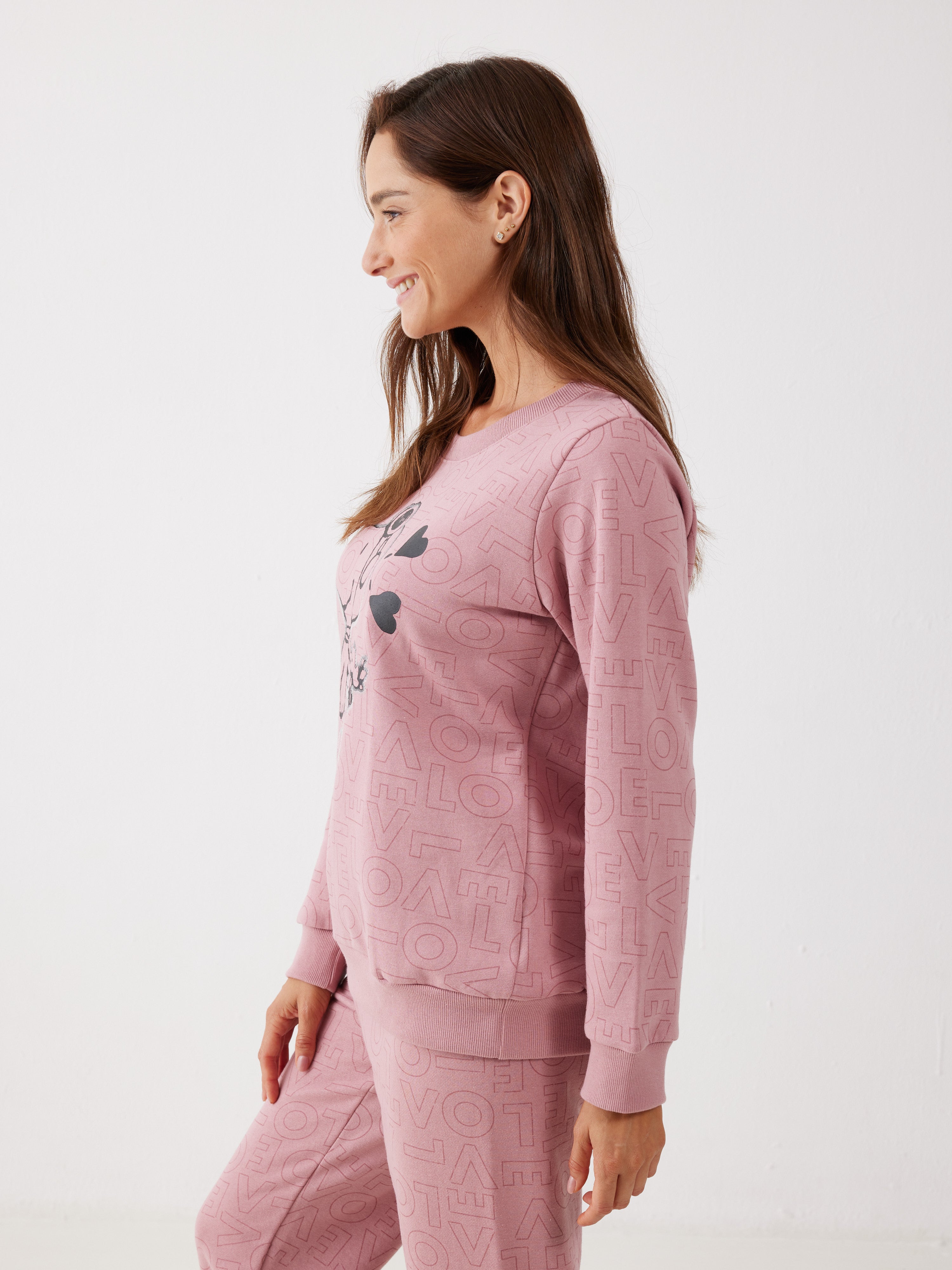 פיג'מה סנופי פוטר - ורוד מעושן