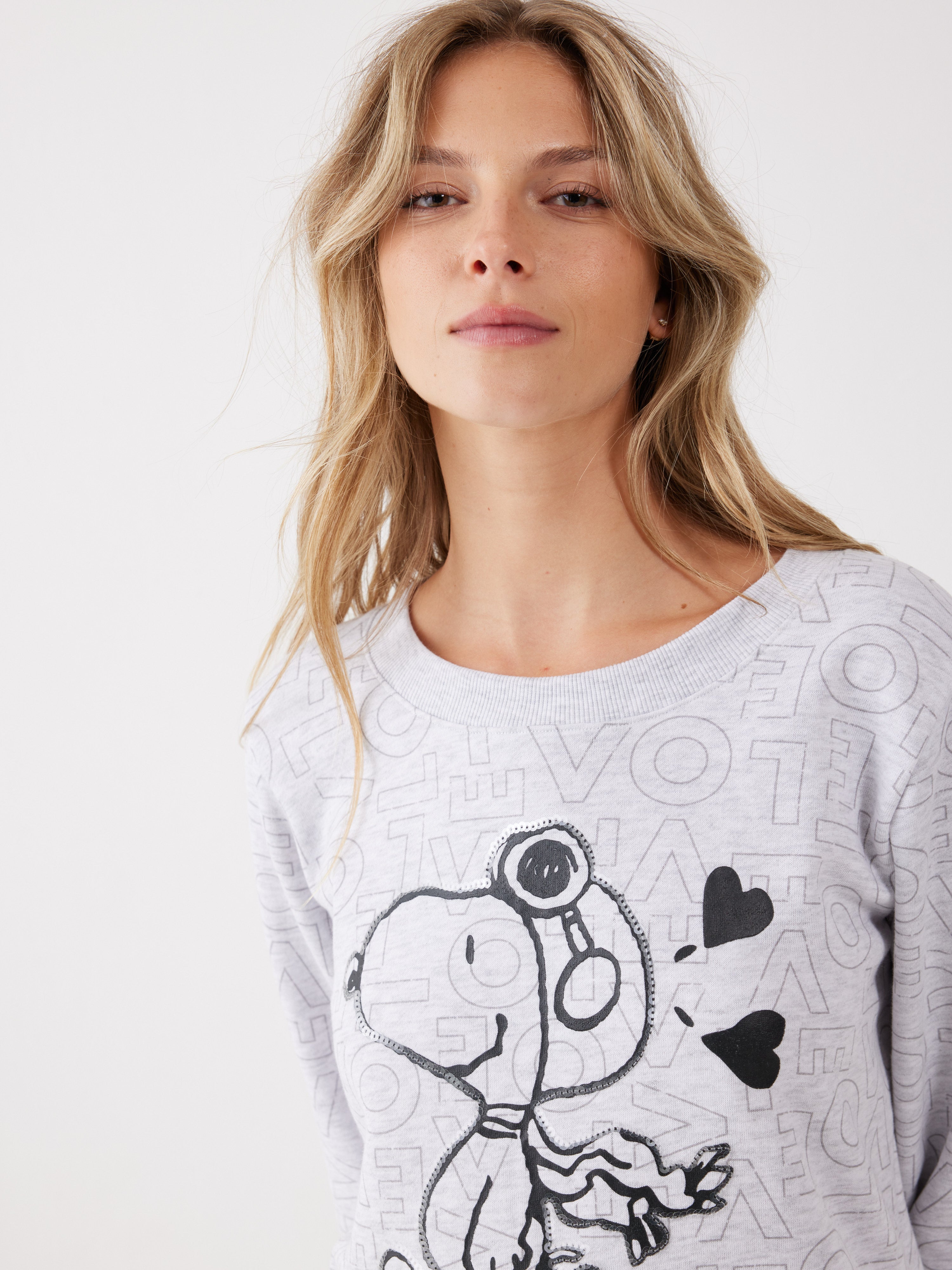 פיג'מה סנופי פוטר - אפור מלאנז