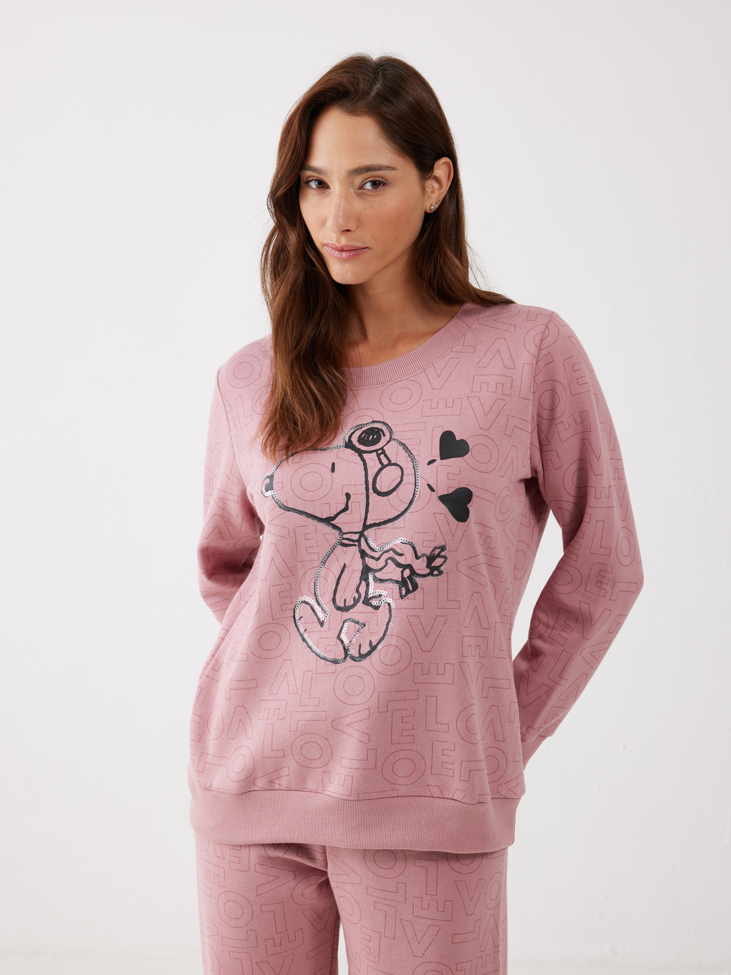 פיג'מה סנופי פוטר - ורוד מעושן