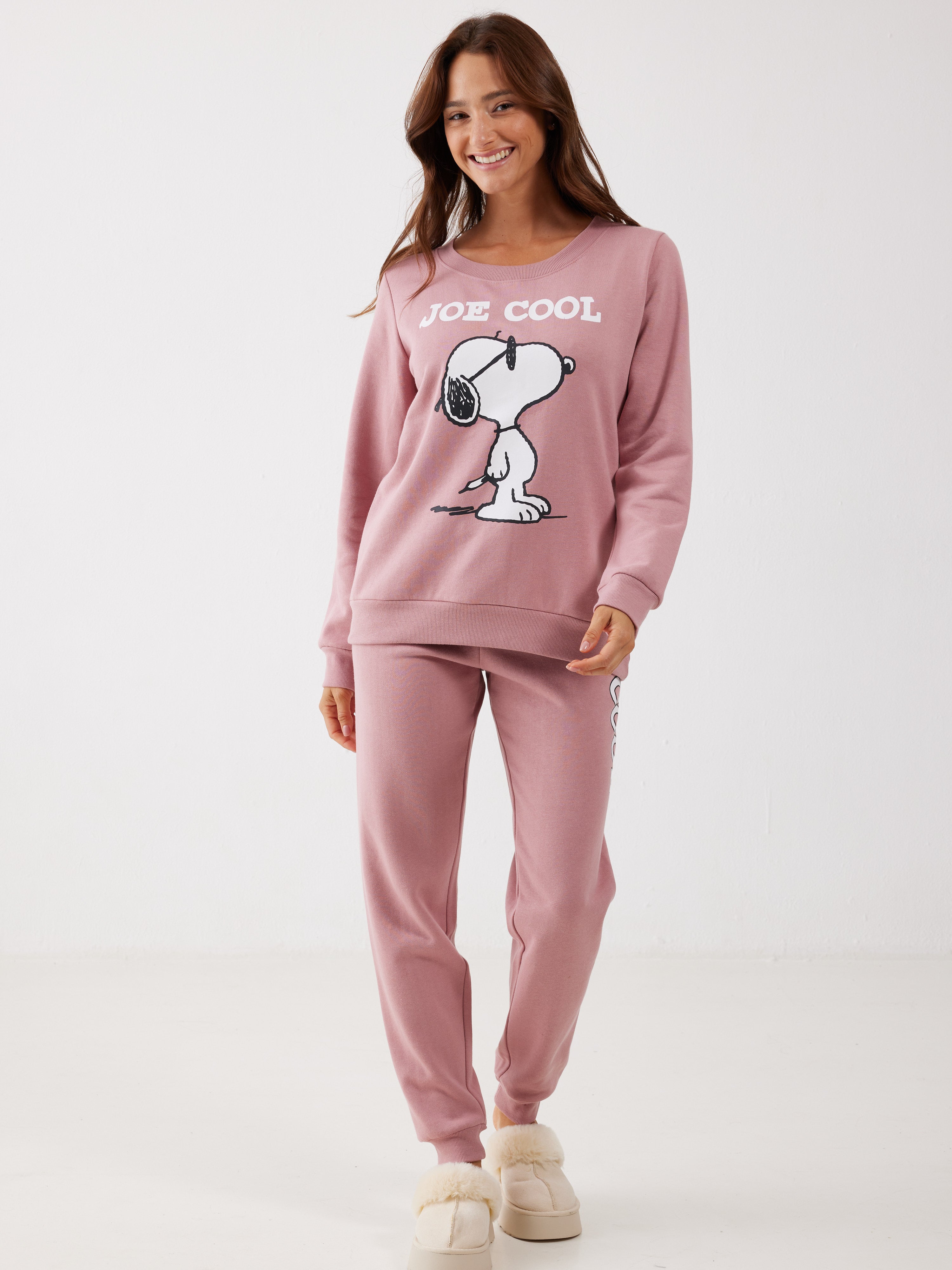 פיג'מה סנופי פוטר - ורוד מעושן