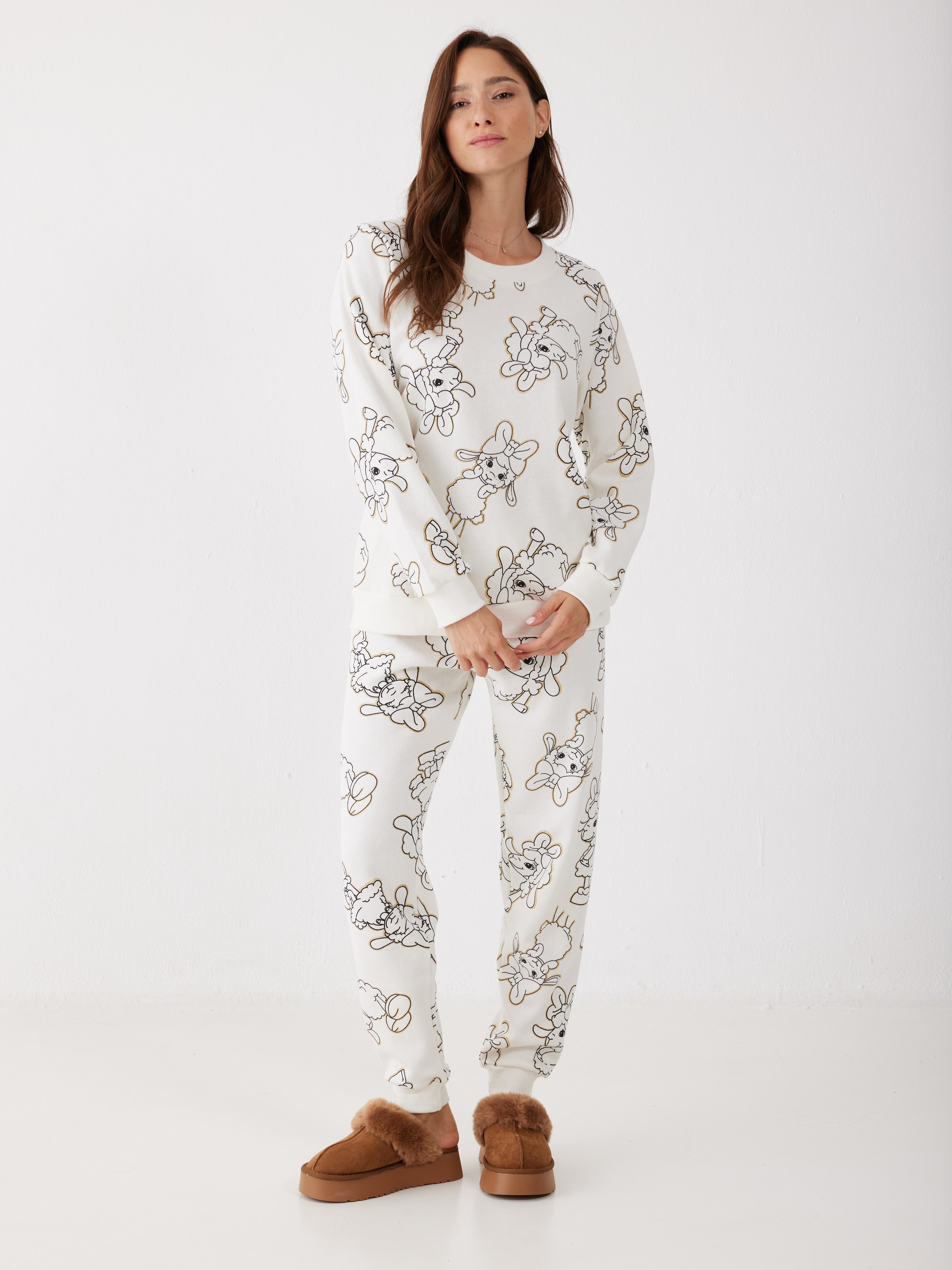 פיג'מה פיפה פוטר - שמנת