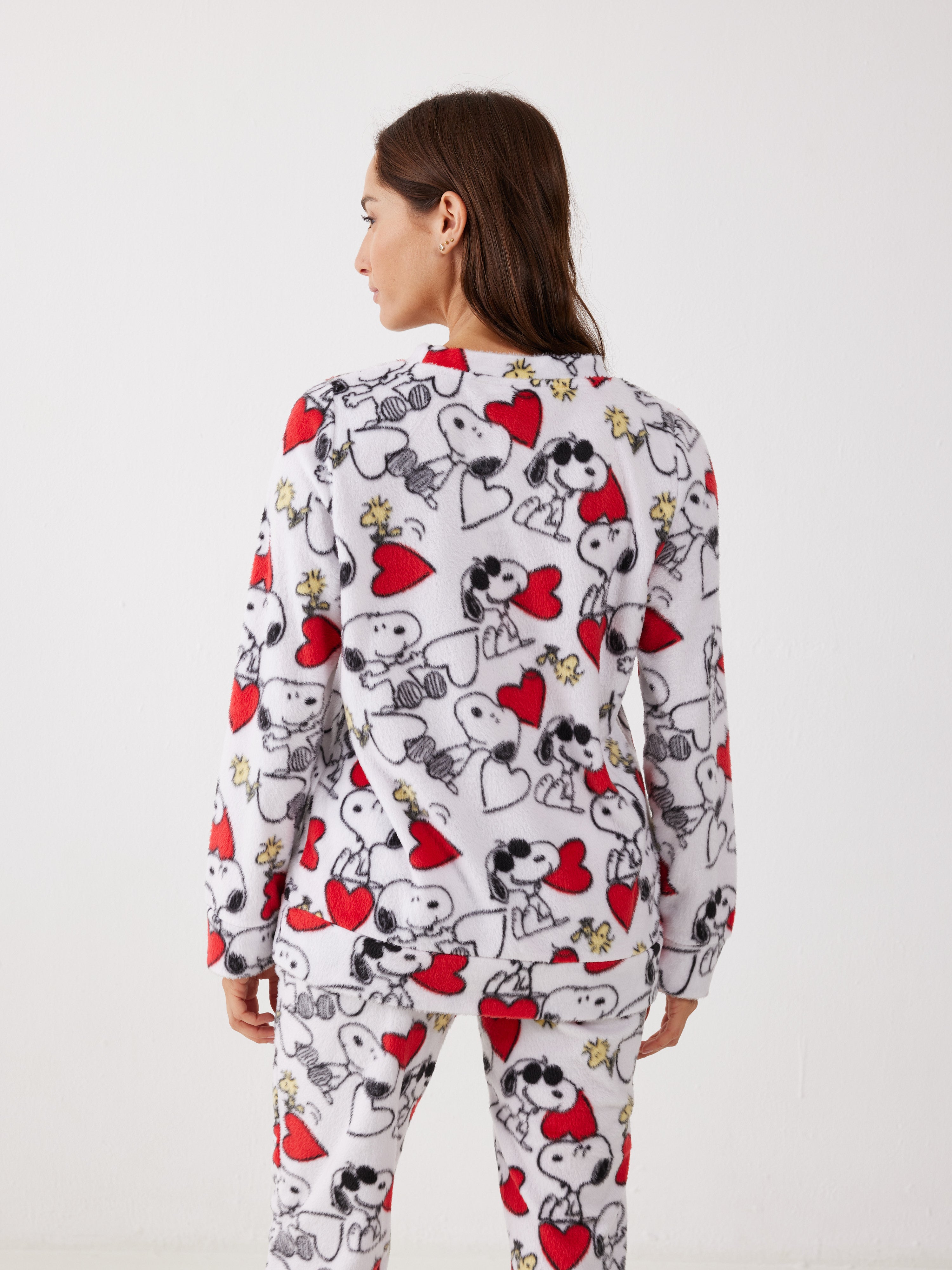 פיג'מה סנופי מינק - שמנת