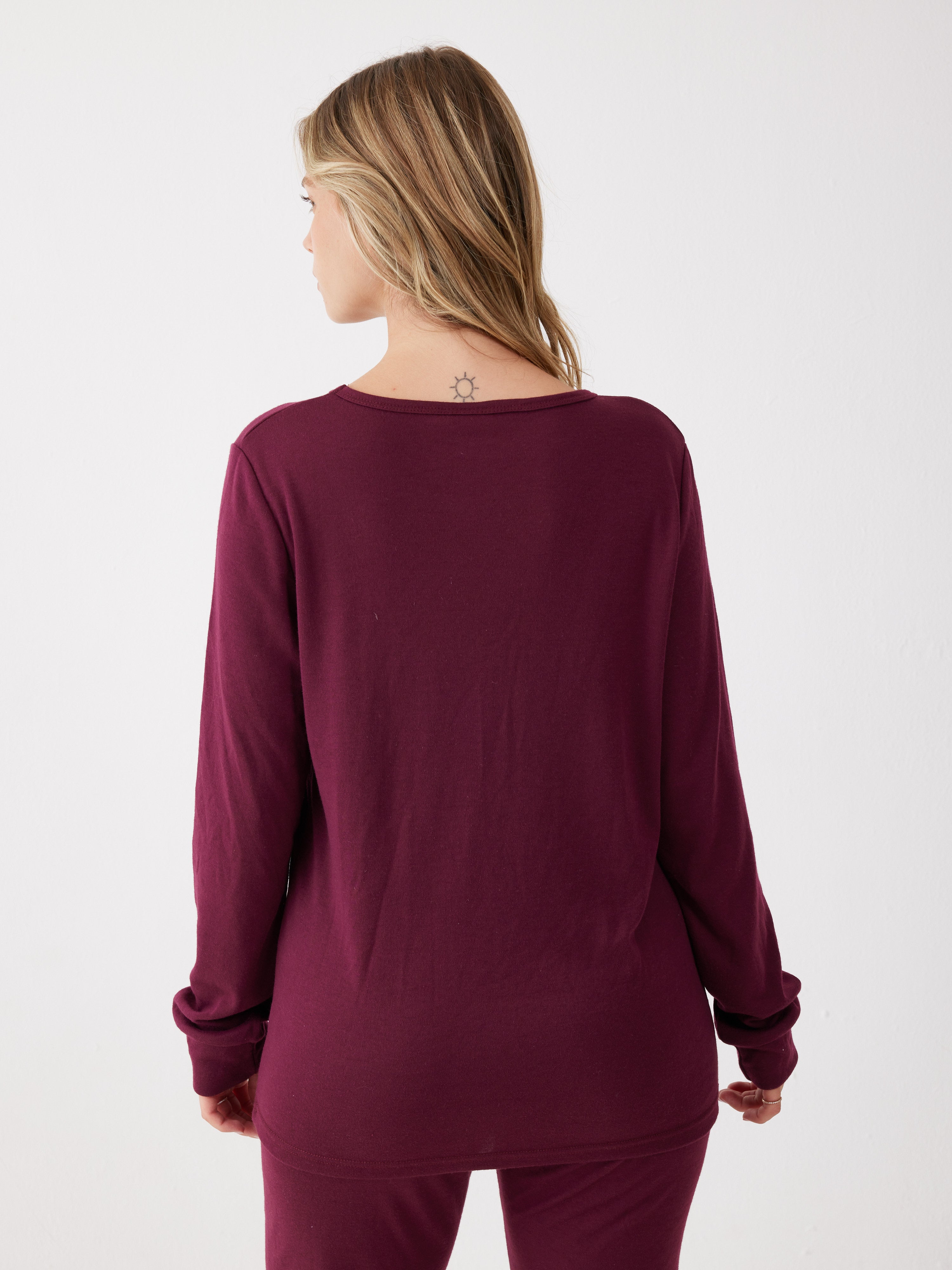 פיג'מת סנופי loving winter - בורדו