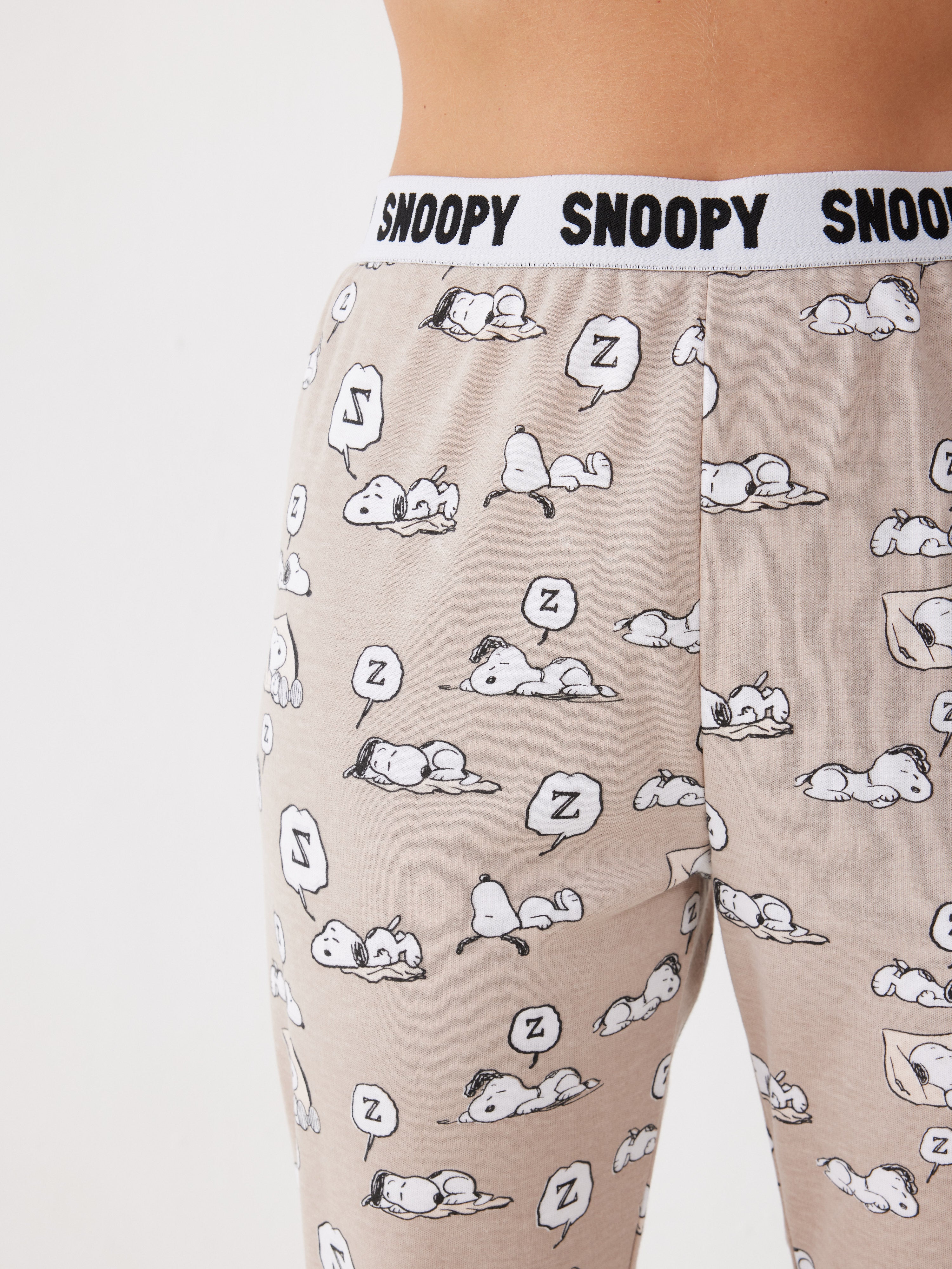 פיג'מה סנופי מנמנם - חול