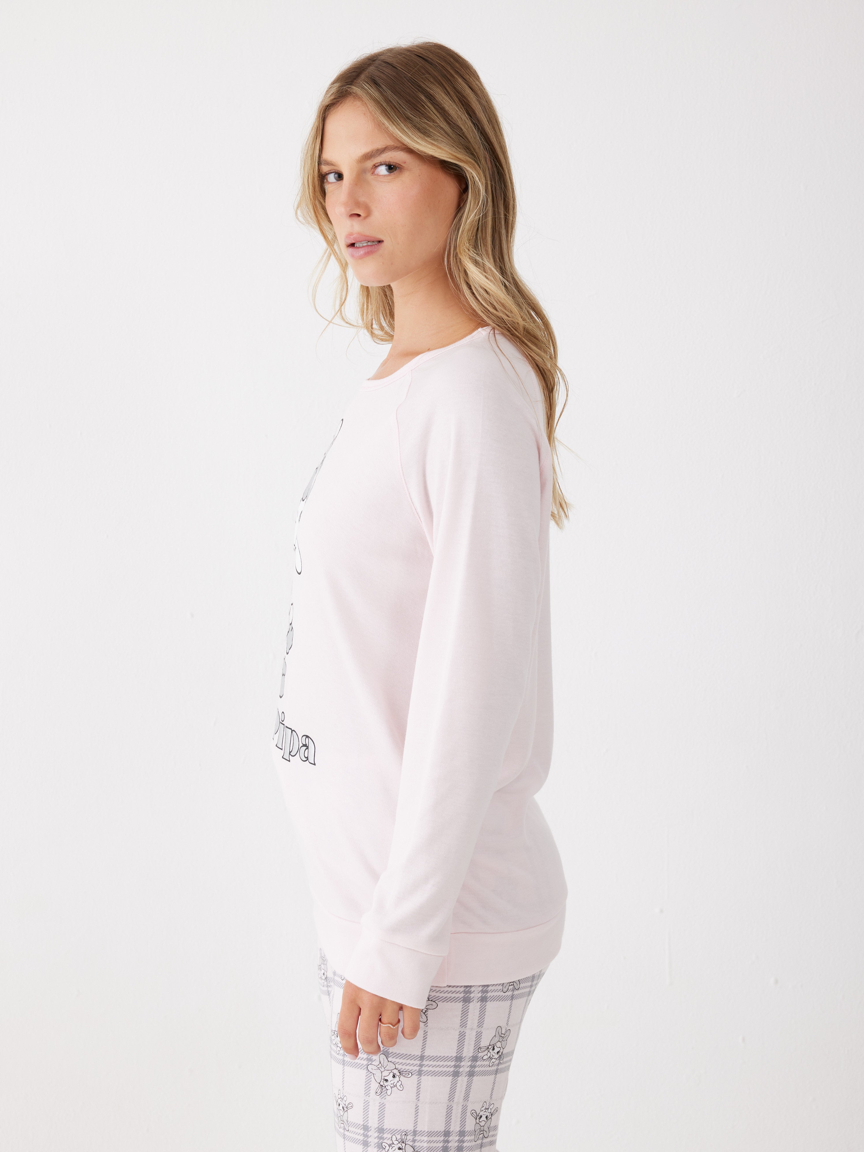 פיג'מה אינטרלוק My Pipa - ורוד