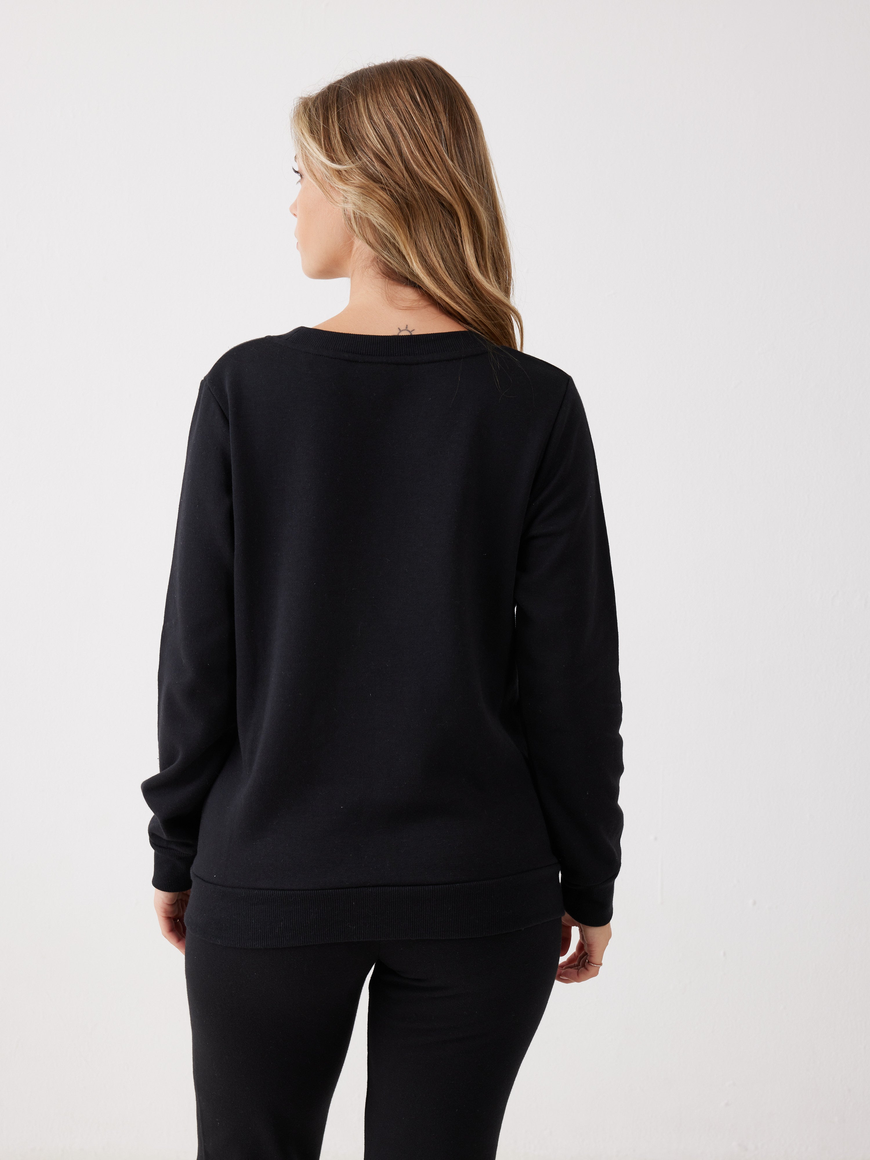 פיג'מת סנופי פוטר - שחור