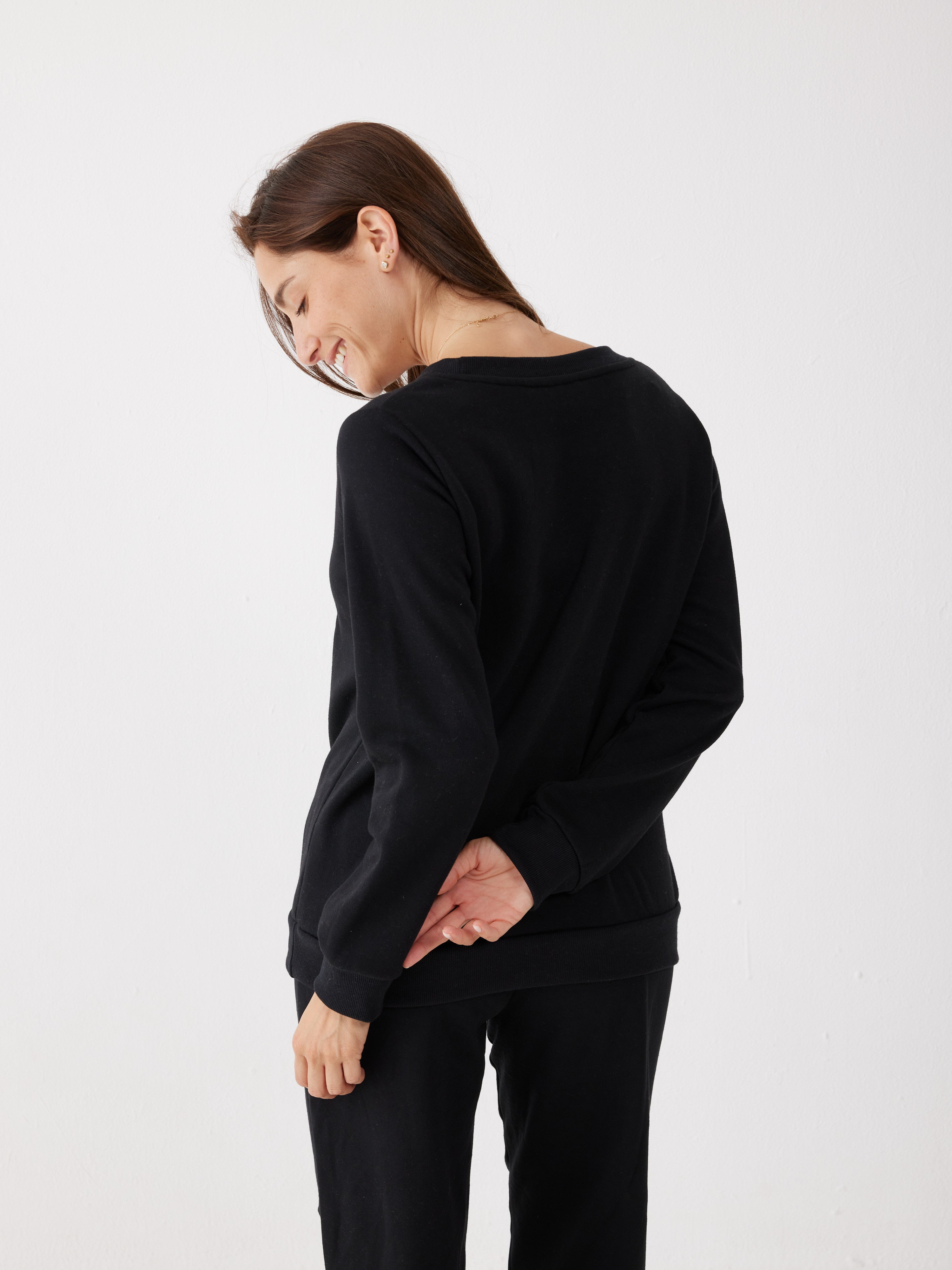 פיג'מת סנופי פוטר - שחור