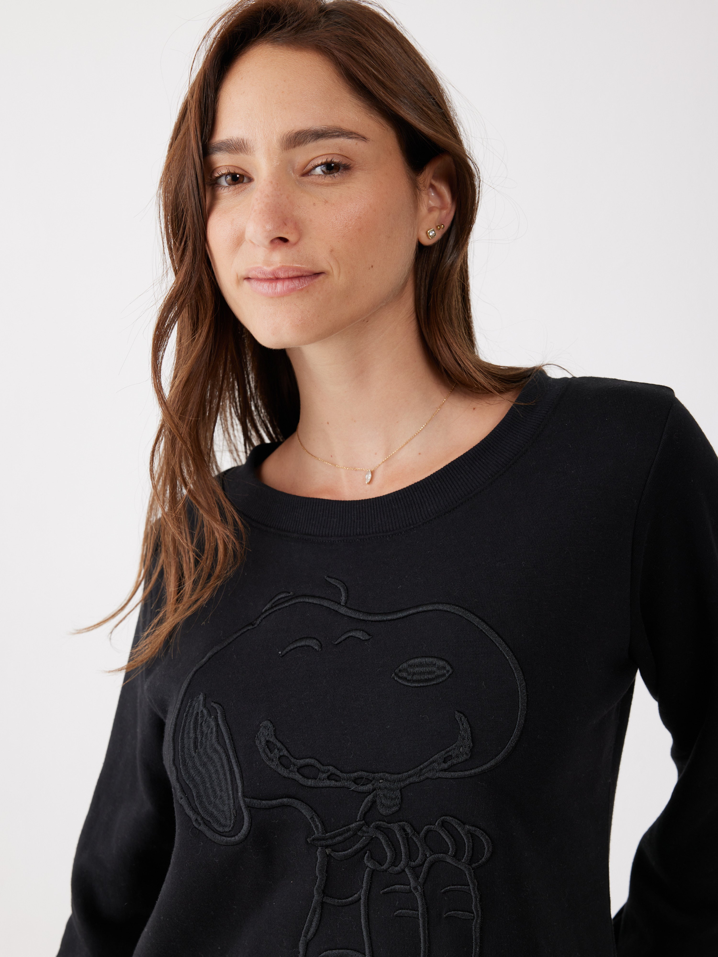 פיג'מת סנופי פוטר - שחור