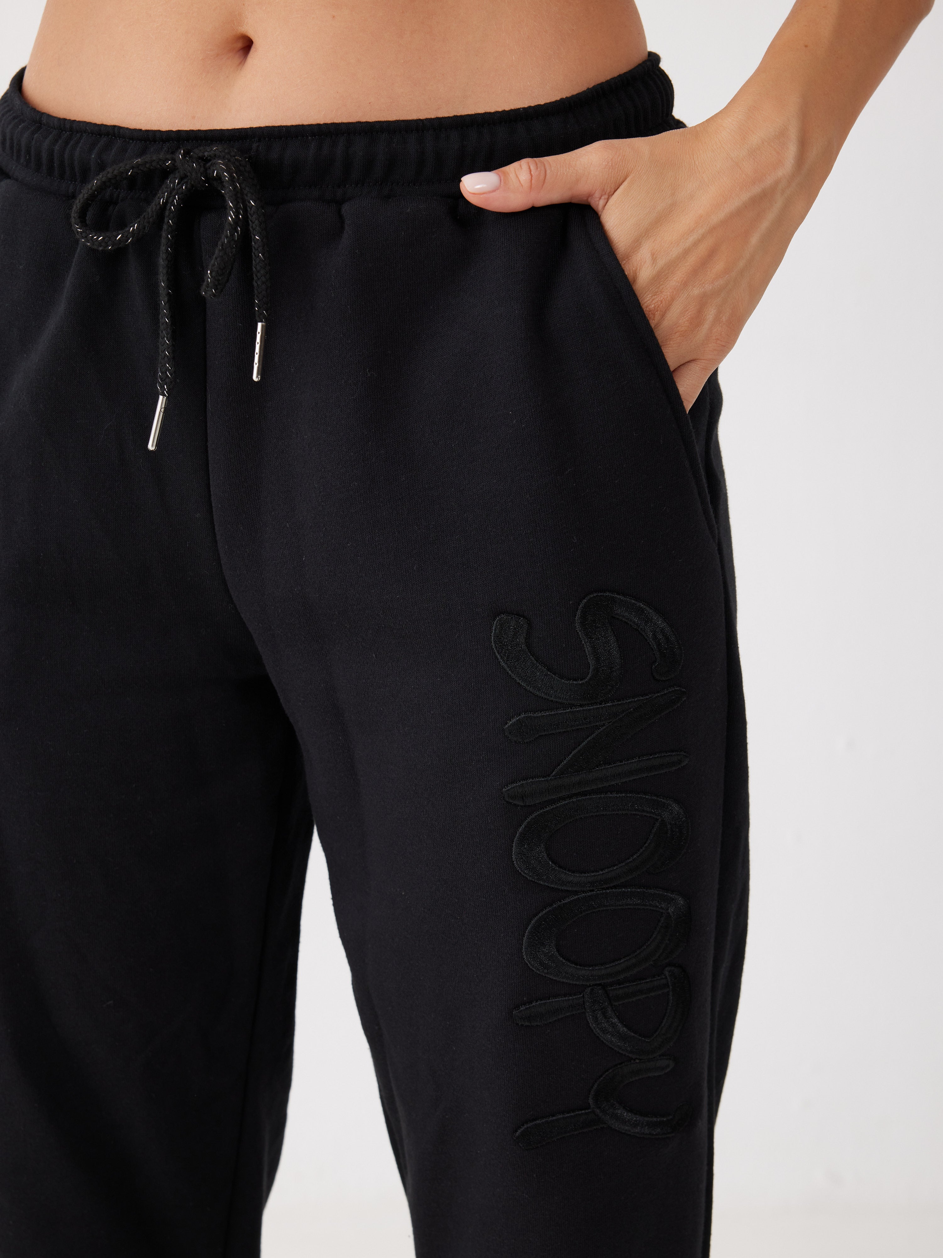 פיג'מת סנופי פוטר - שחור