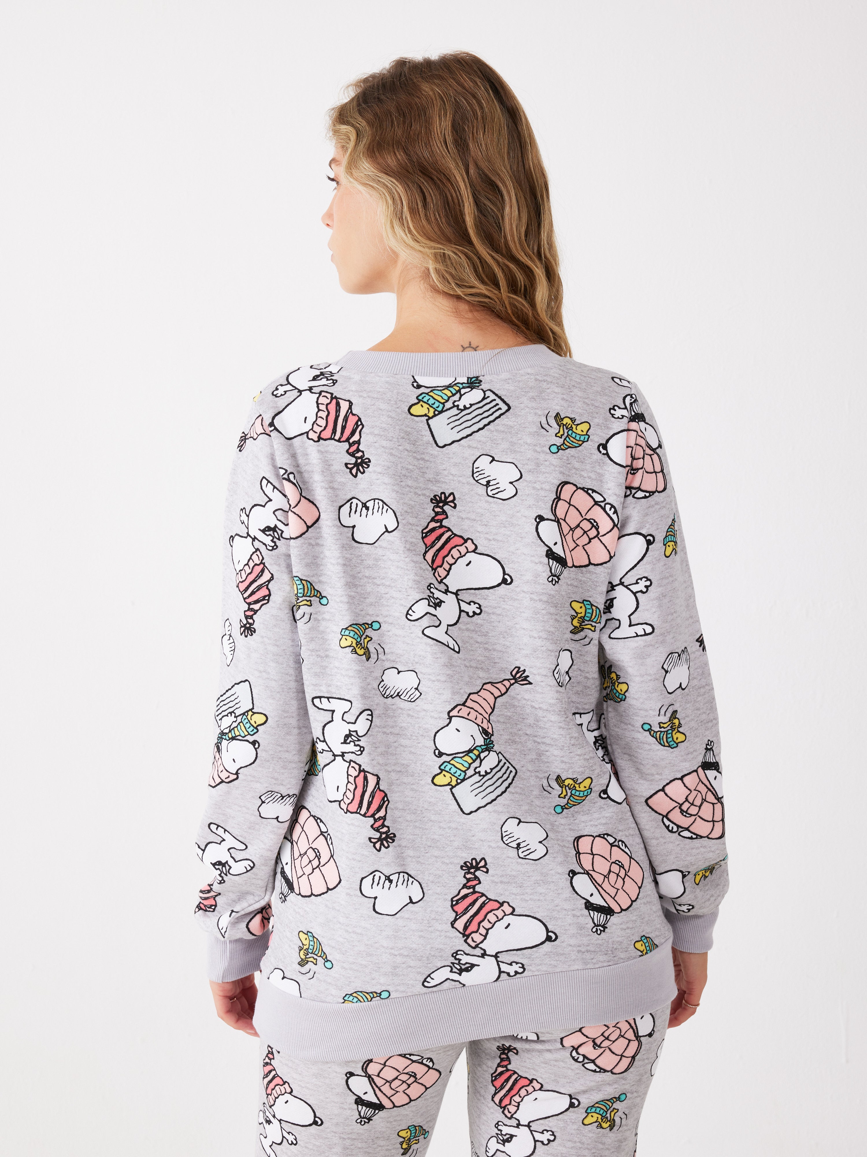 פיג'מת סנופי פוטר - אפור מלאנז