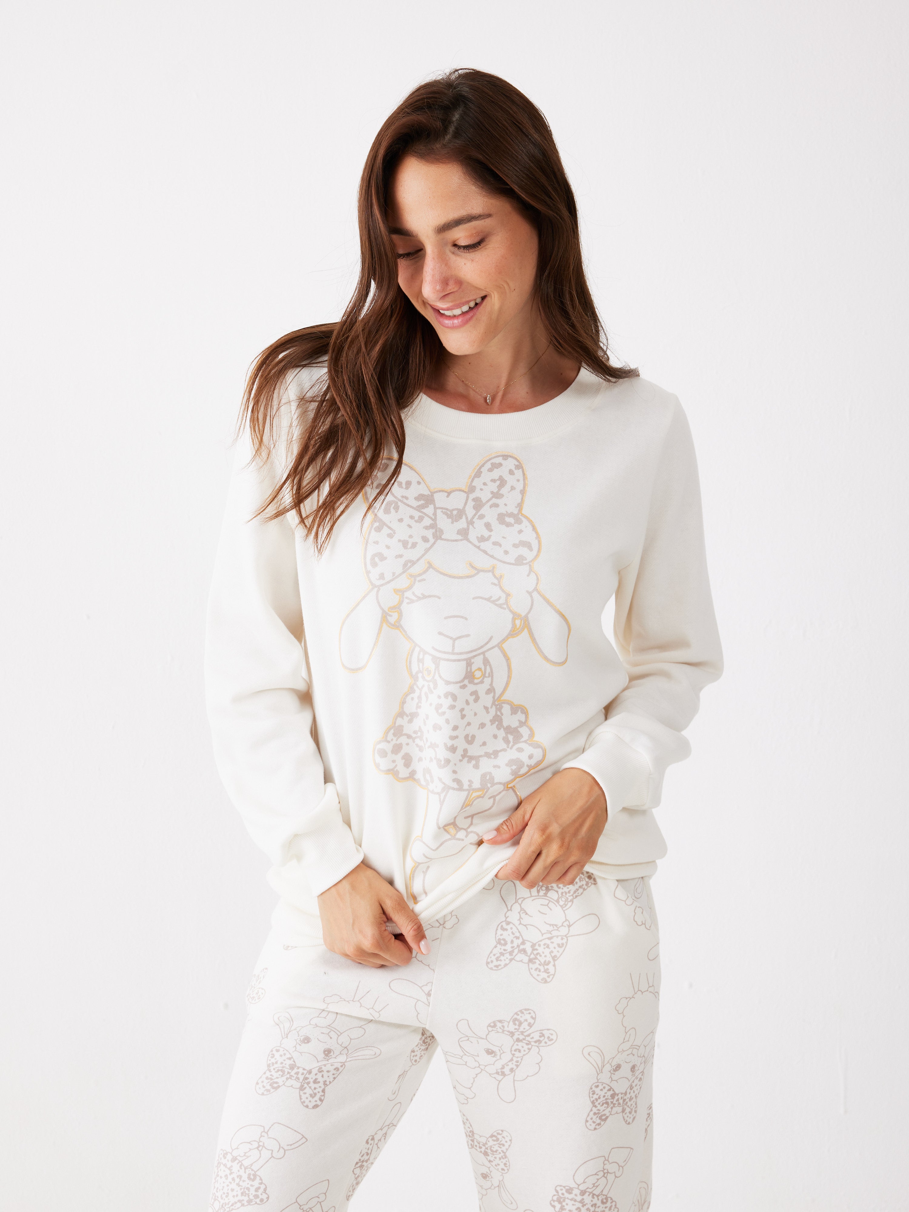 פיג'מת פיפה פוטר - שמנת