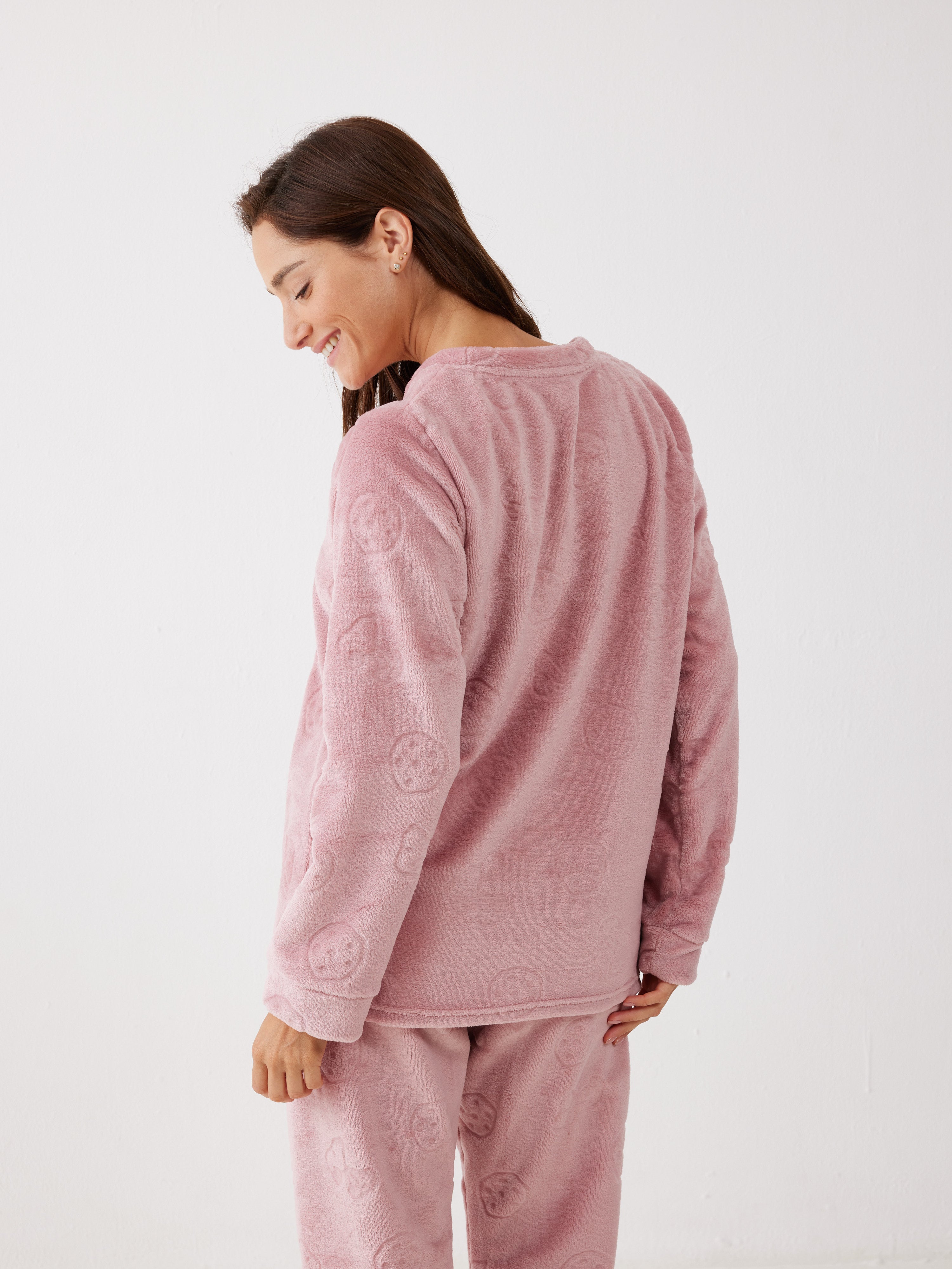 פיג'מה סנופי פלאפי - ורוד מעושן