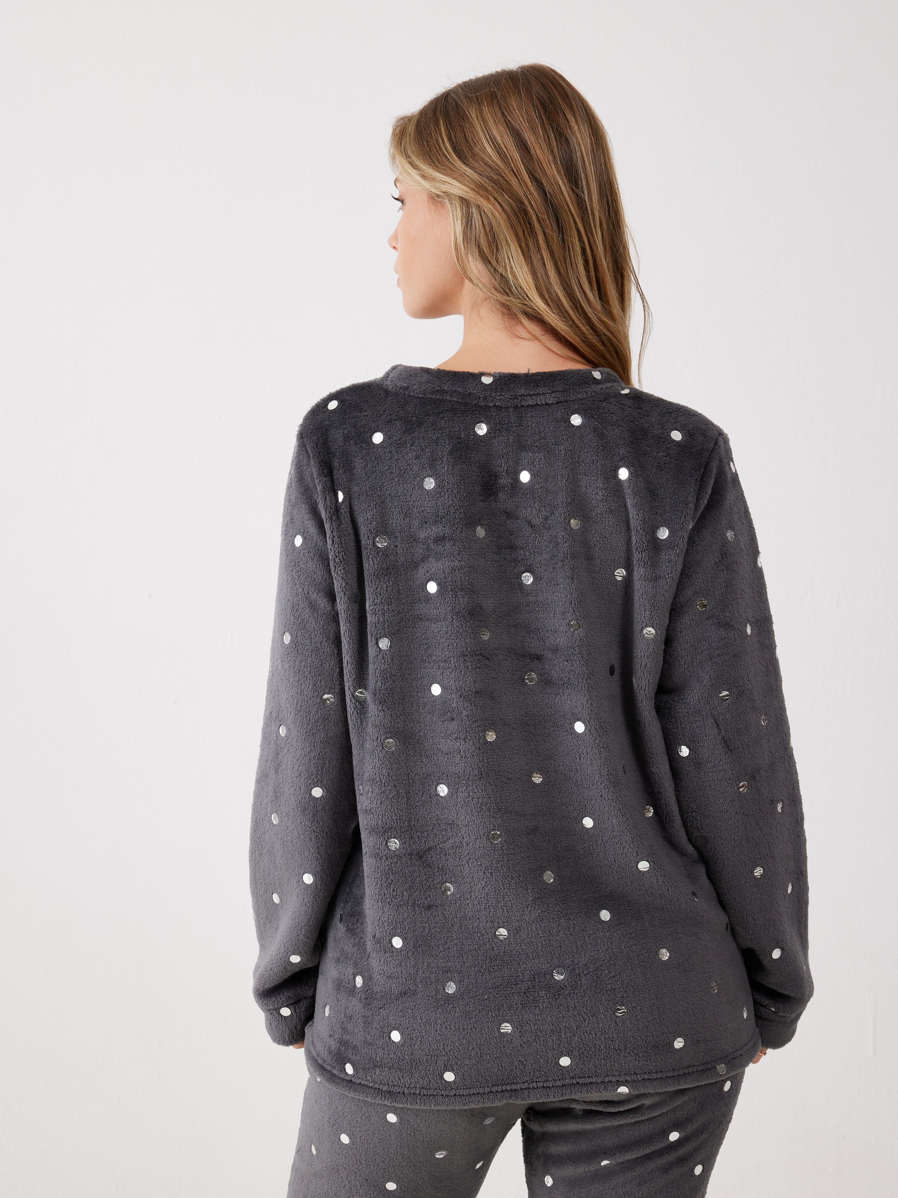 פיג'מה סנופי פלאפי - אפור כהה