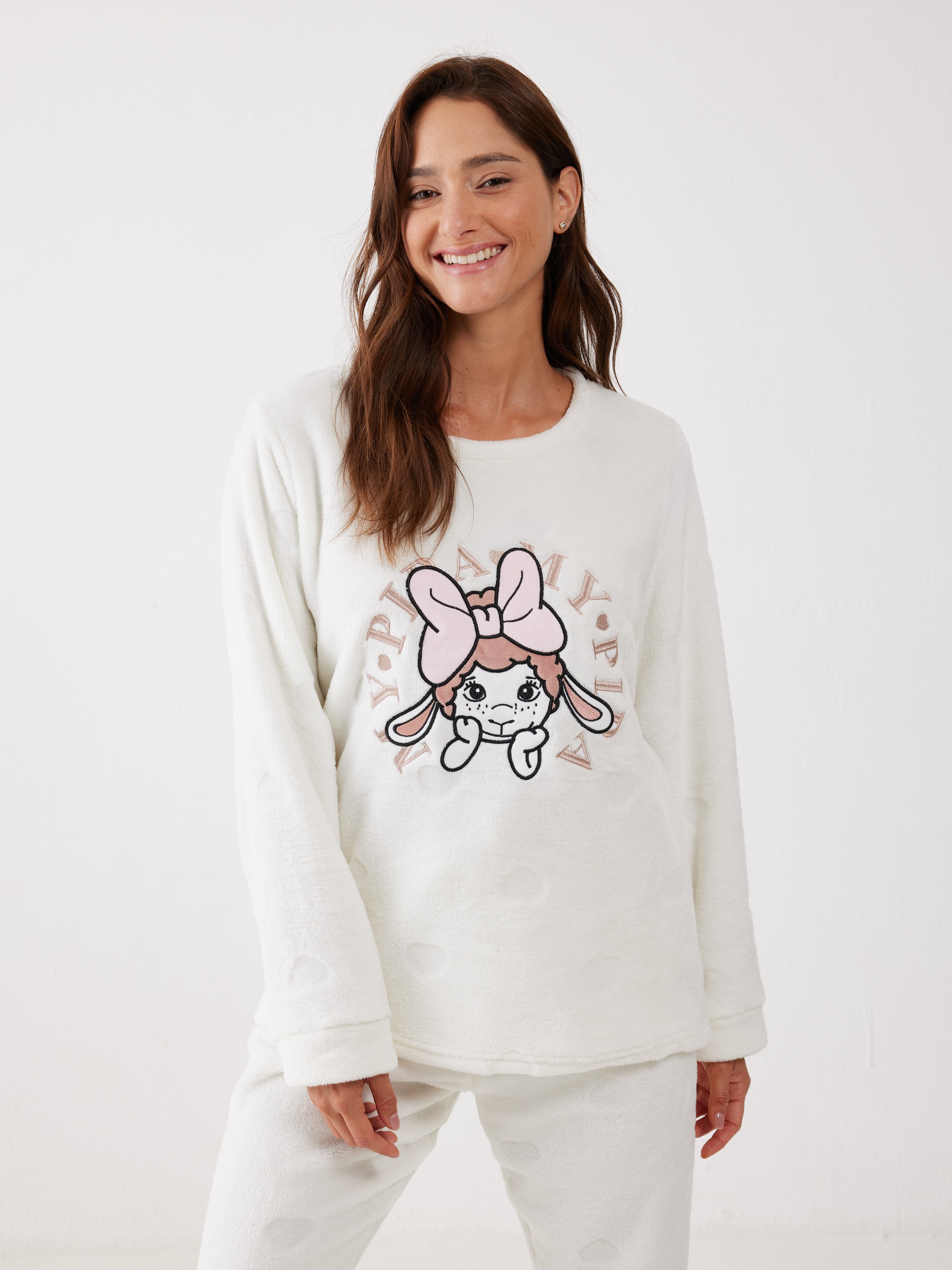 פיג'מה פיפה פלאפי - שמנת