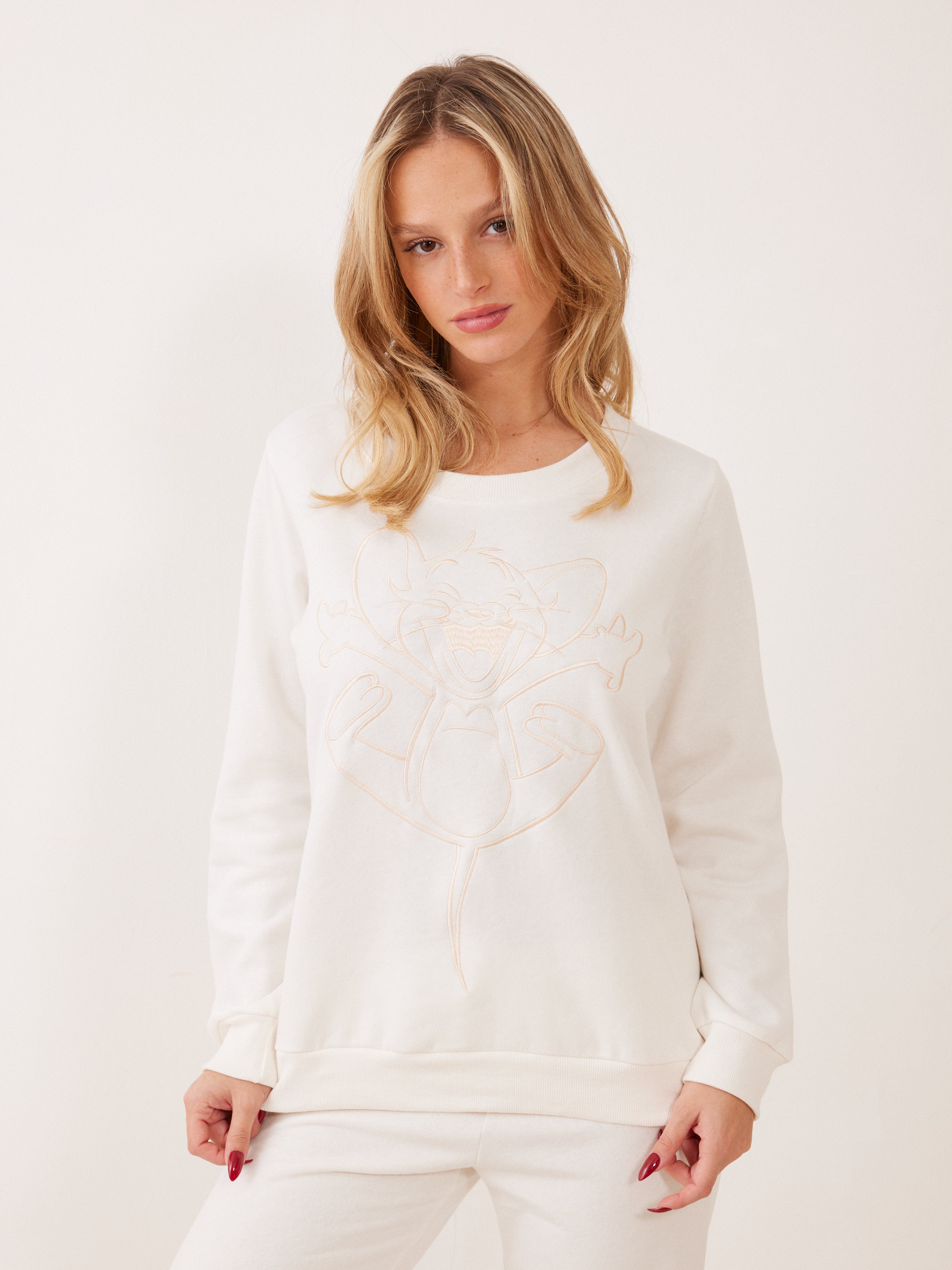 פיג'מה פוטר TOM&JERRY - שמנת