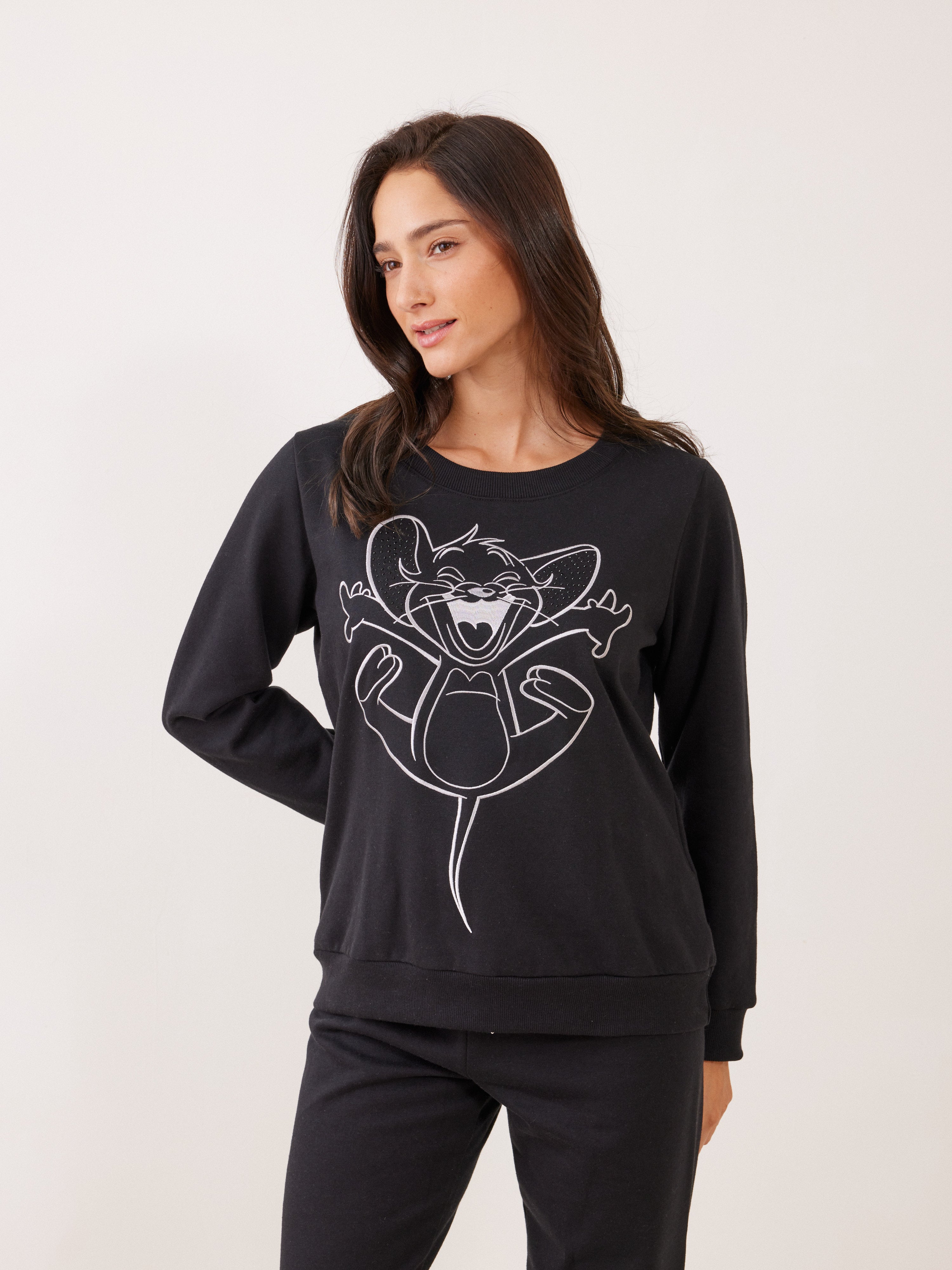 פיג'מה פוטר TOM&JERRY - שחור