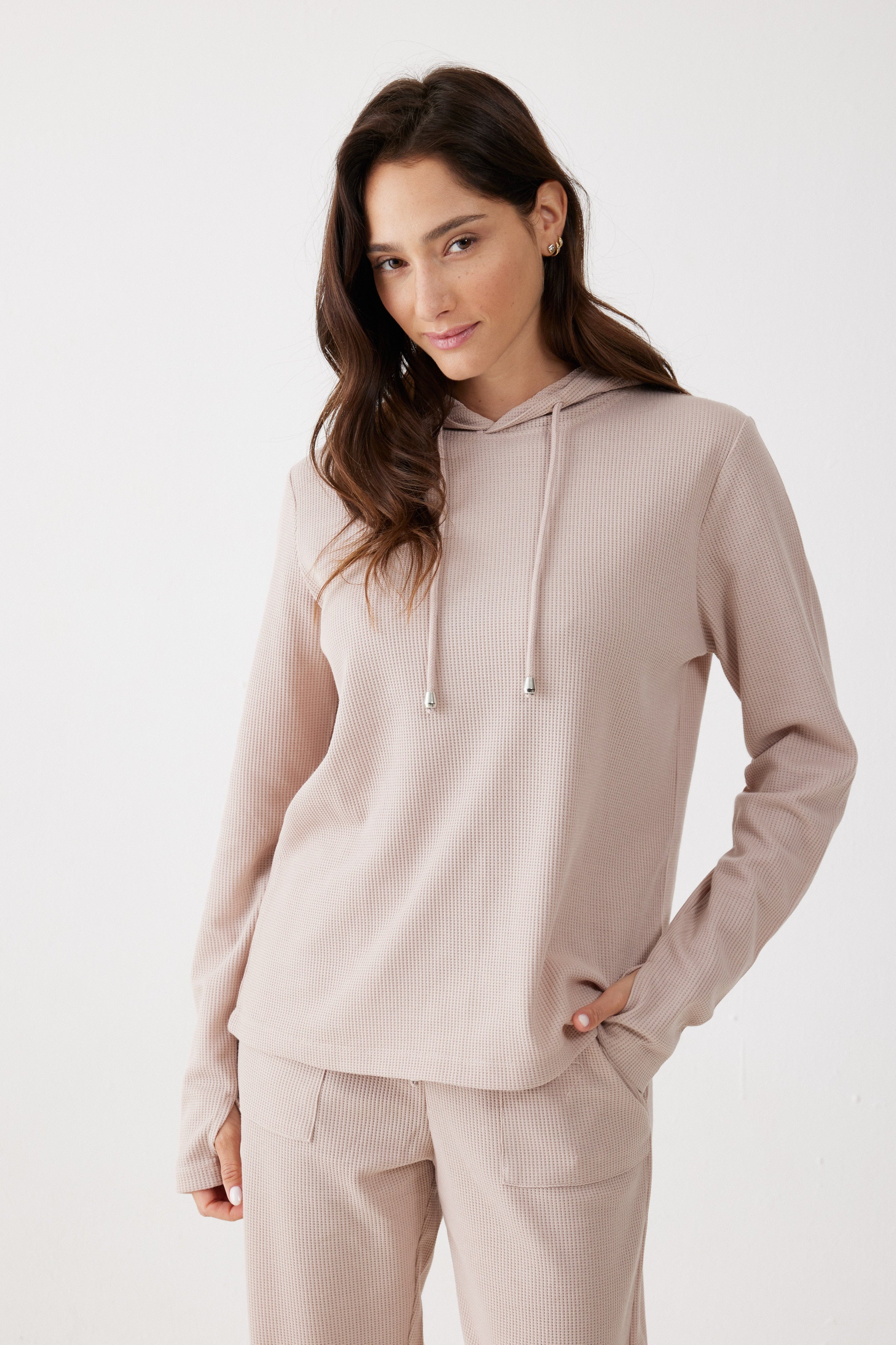 חליפת פנאי קפוצ'ון וואפל - חול