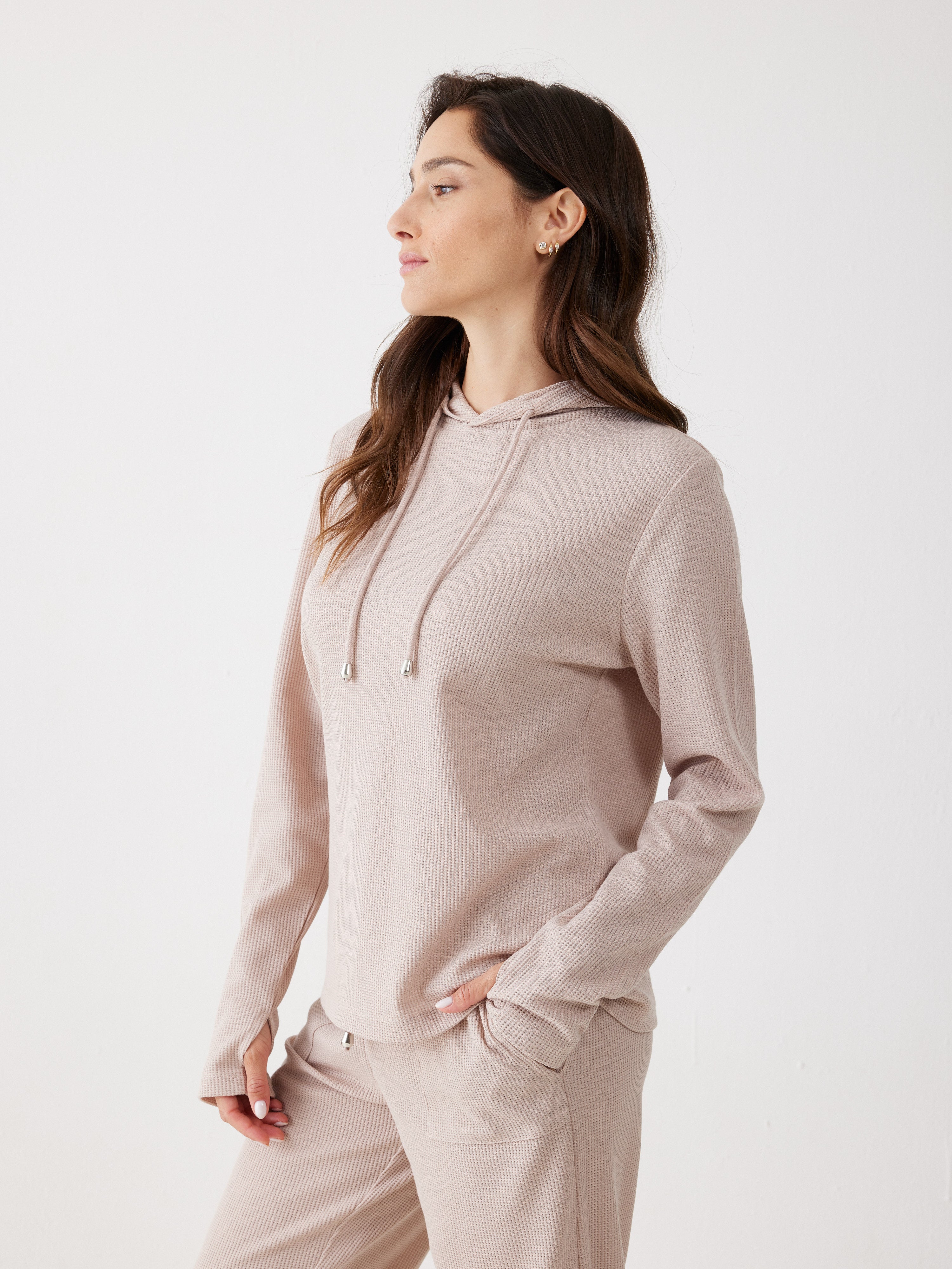 חליפת פנאי קפוצ'ון וואפל - חול