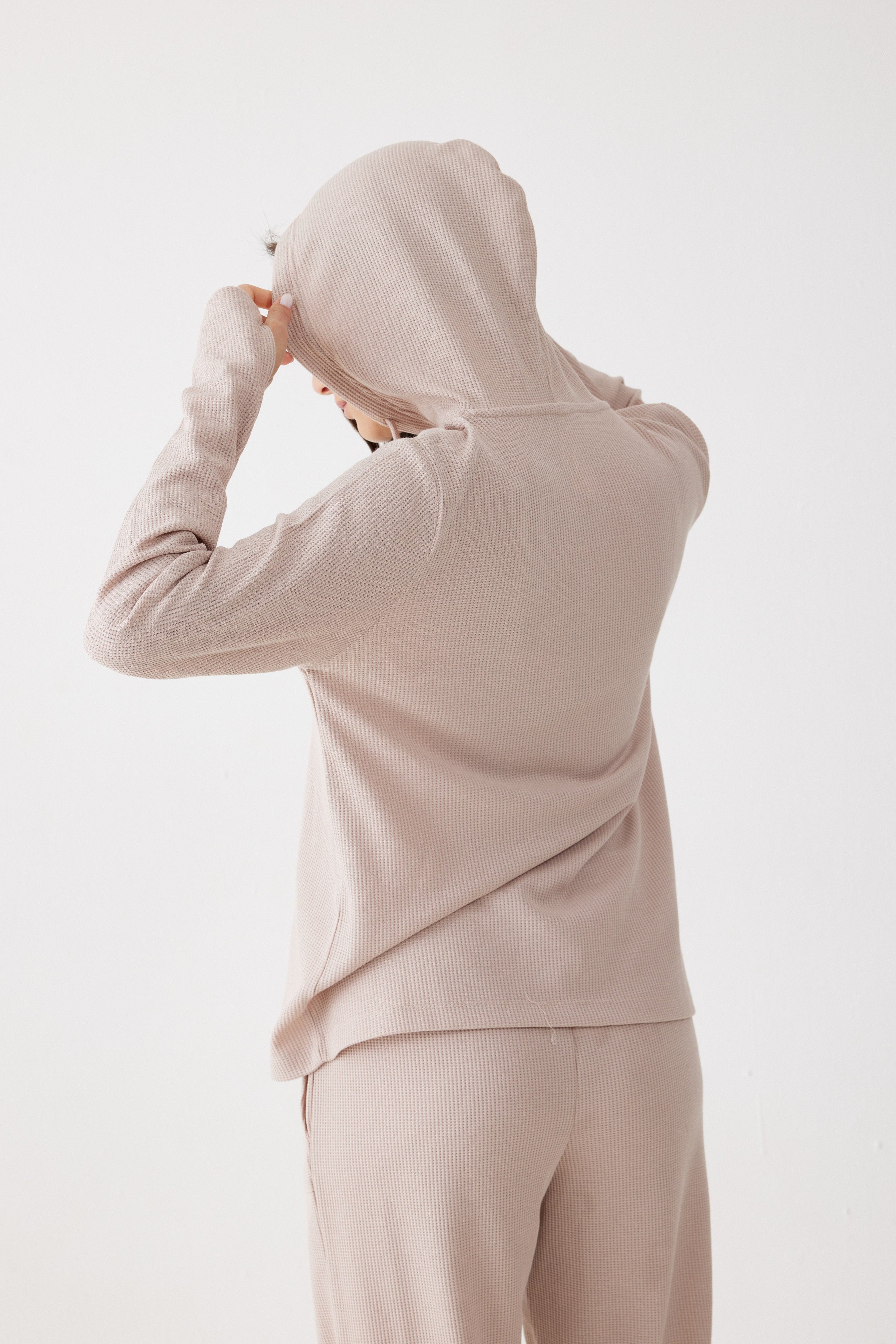 חליפת פנאי קפוצ'ון וואפל - חול