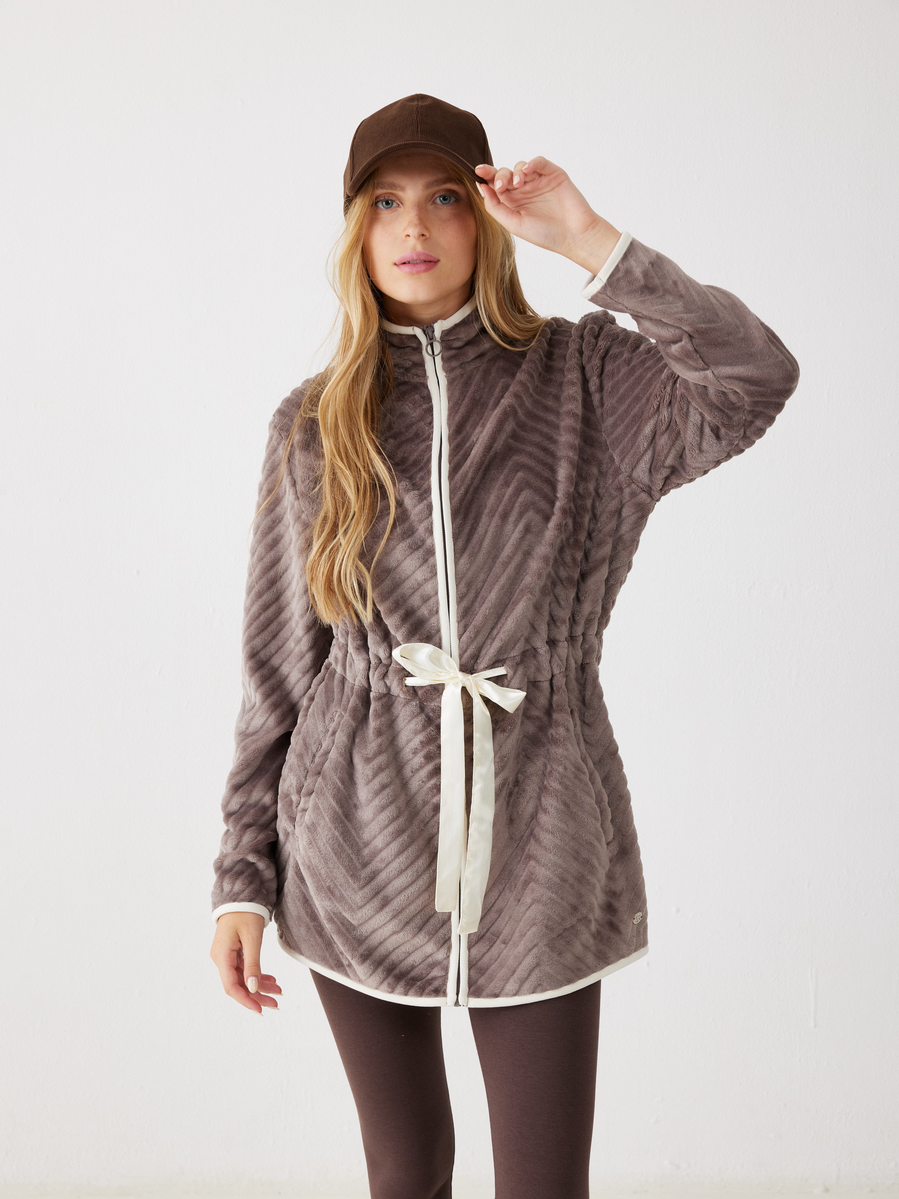 ג'קט פלאפי - חום