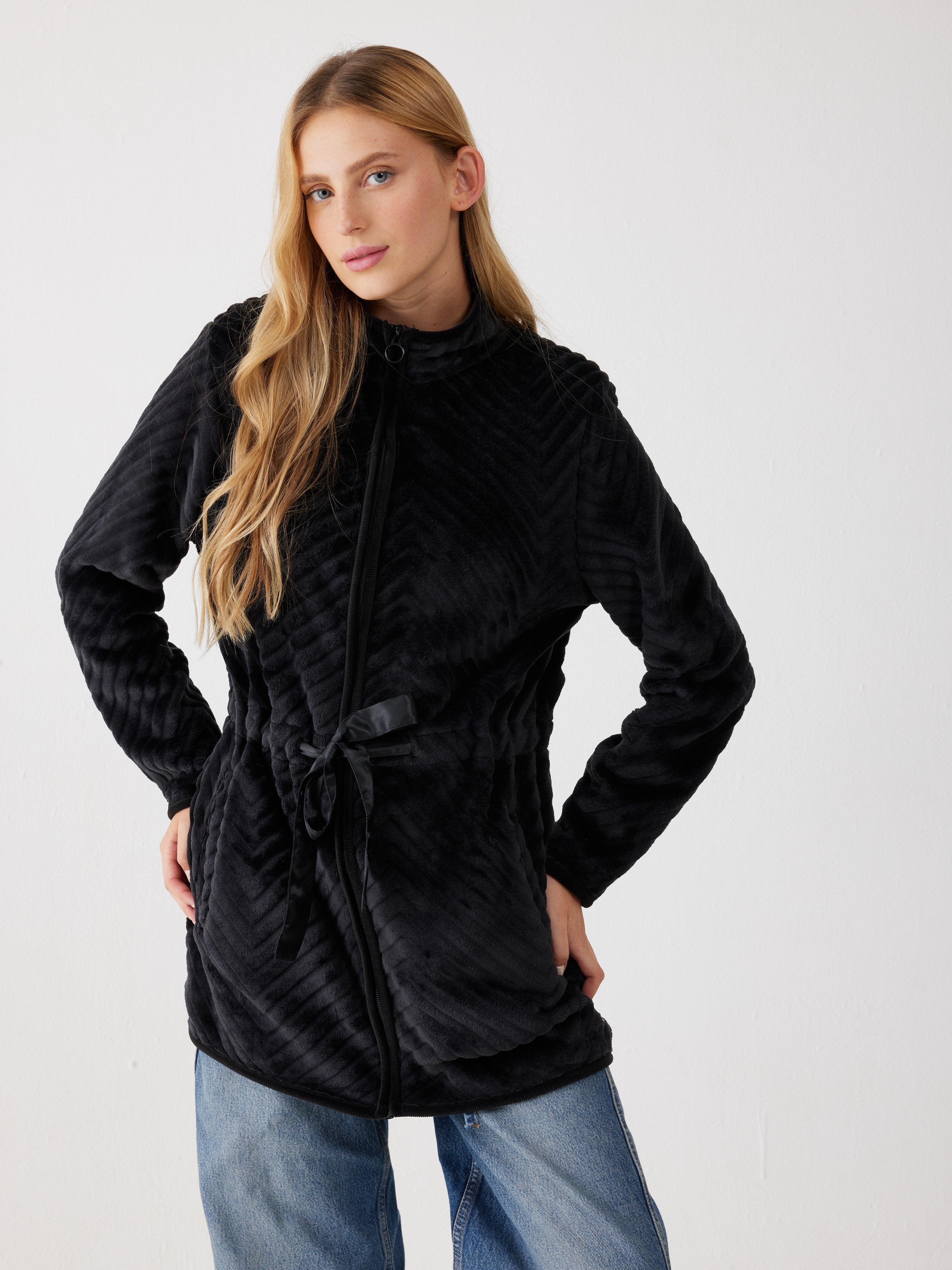 ג'קט פלאפי - שחור