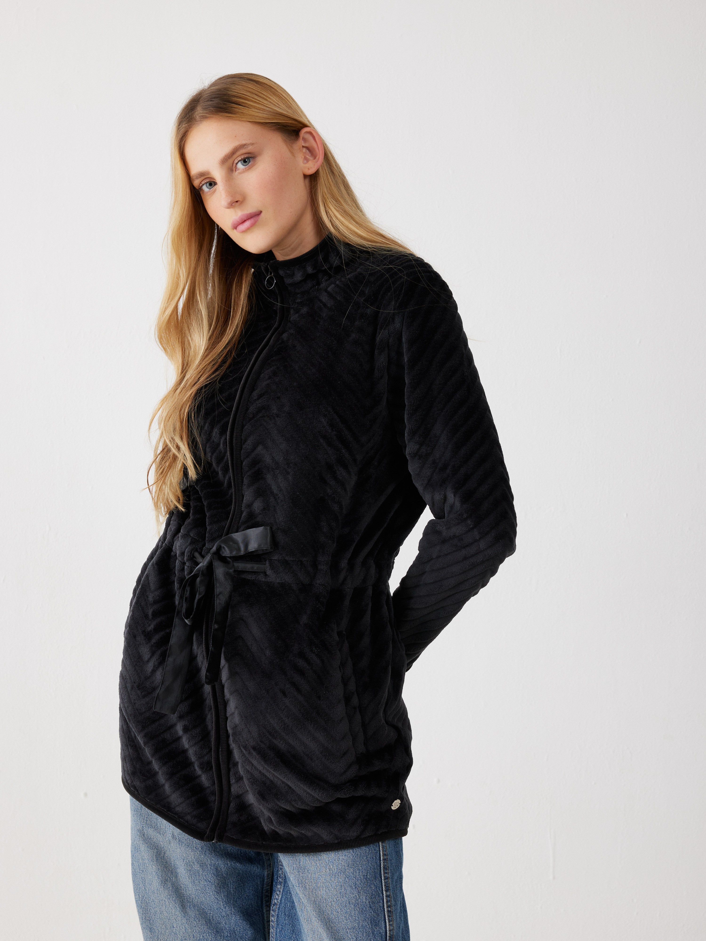 ג'קט פלאפי - שחור