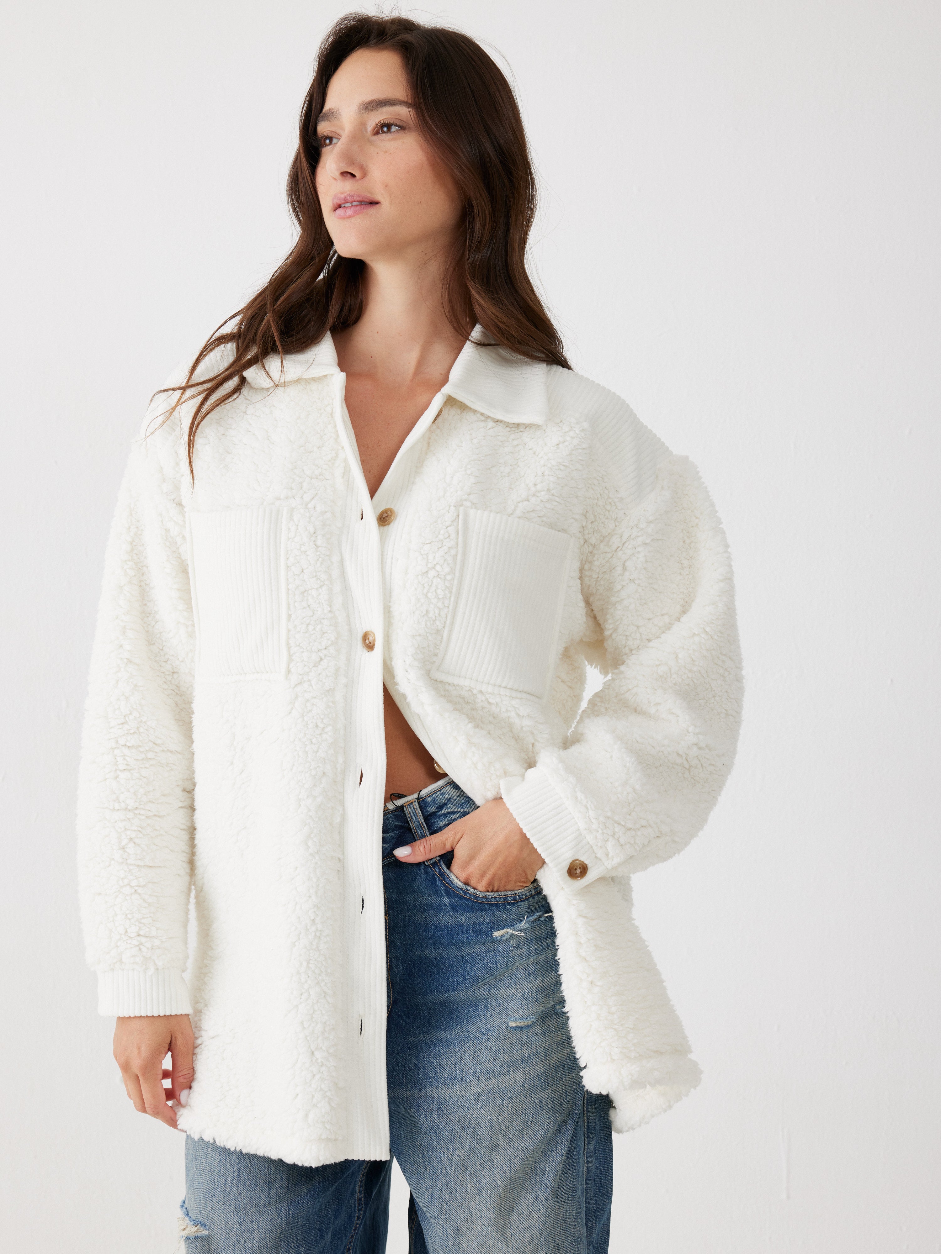 ג'קט פלאפי - שמנת