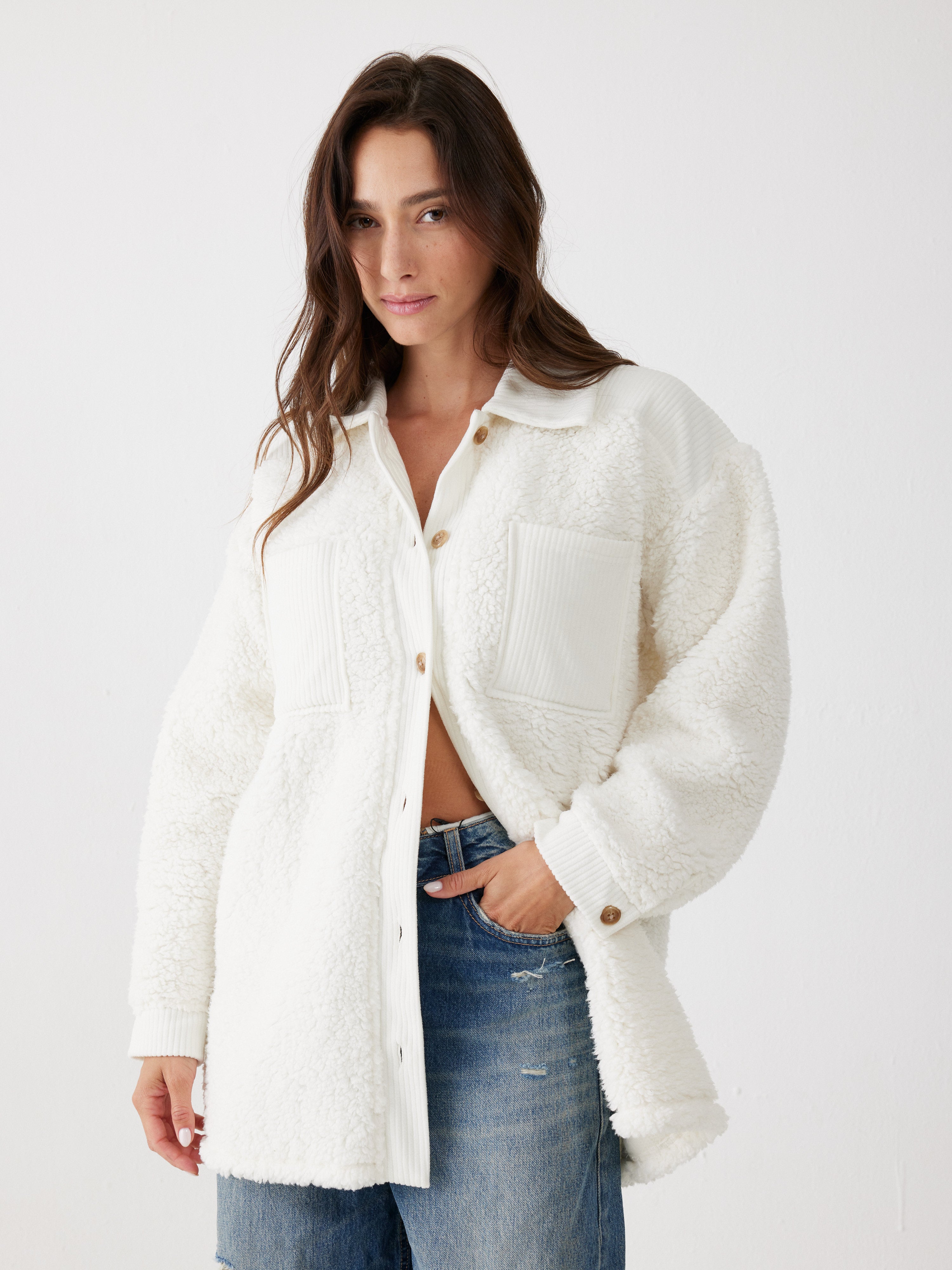 ג'קט פלאפי - שמנת