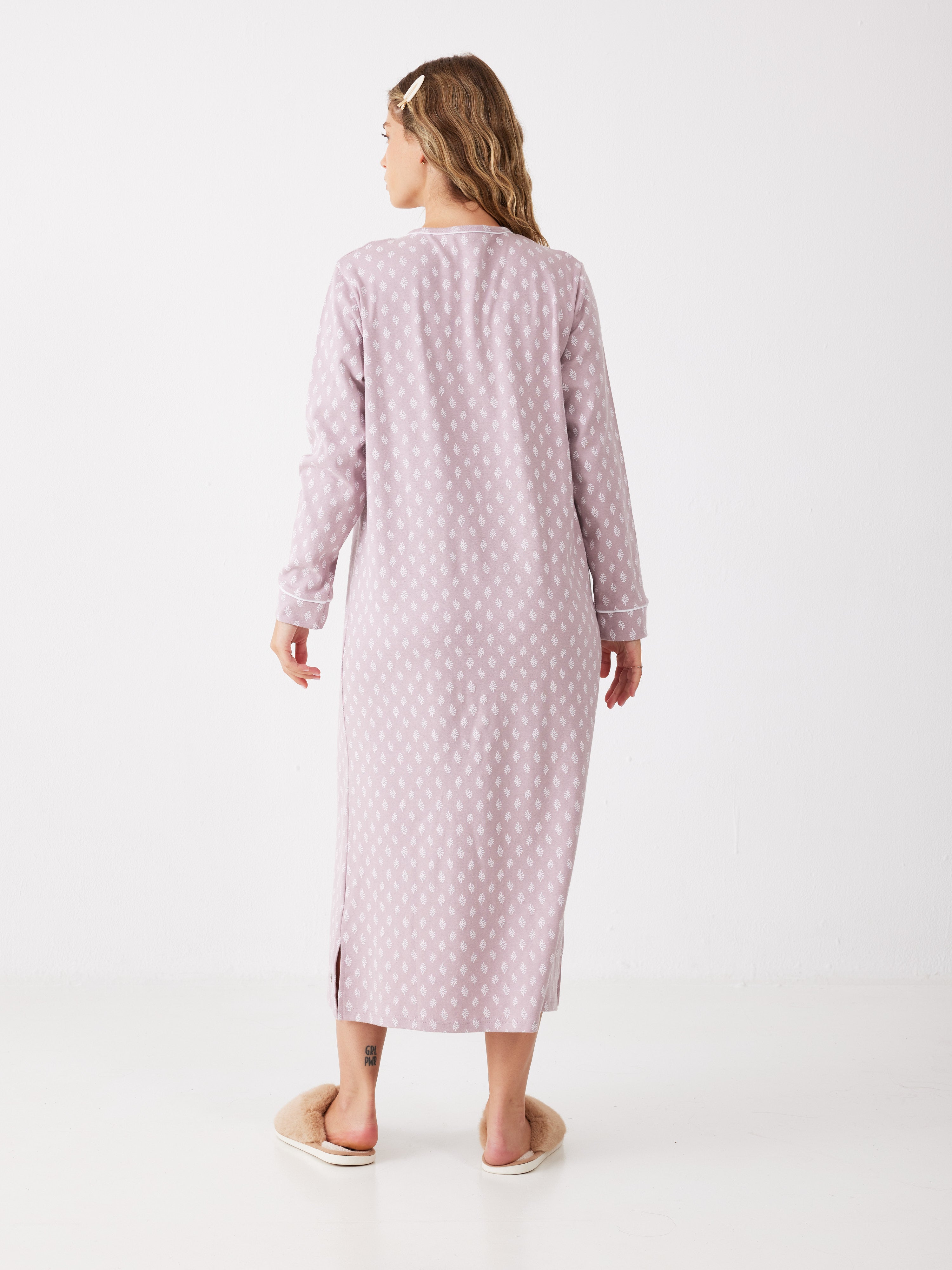 כותונת עלים כותנה - ורוד מעושן