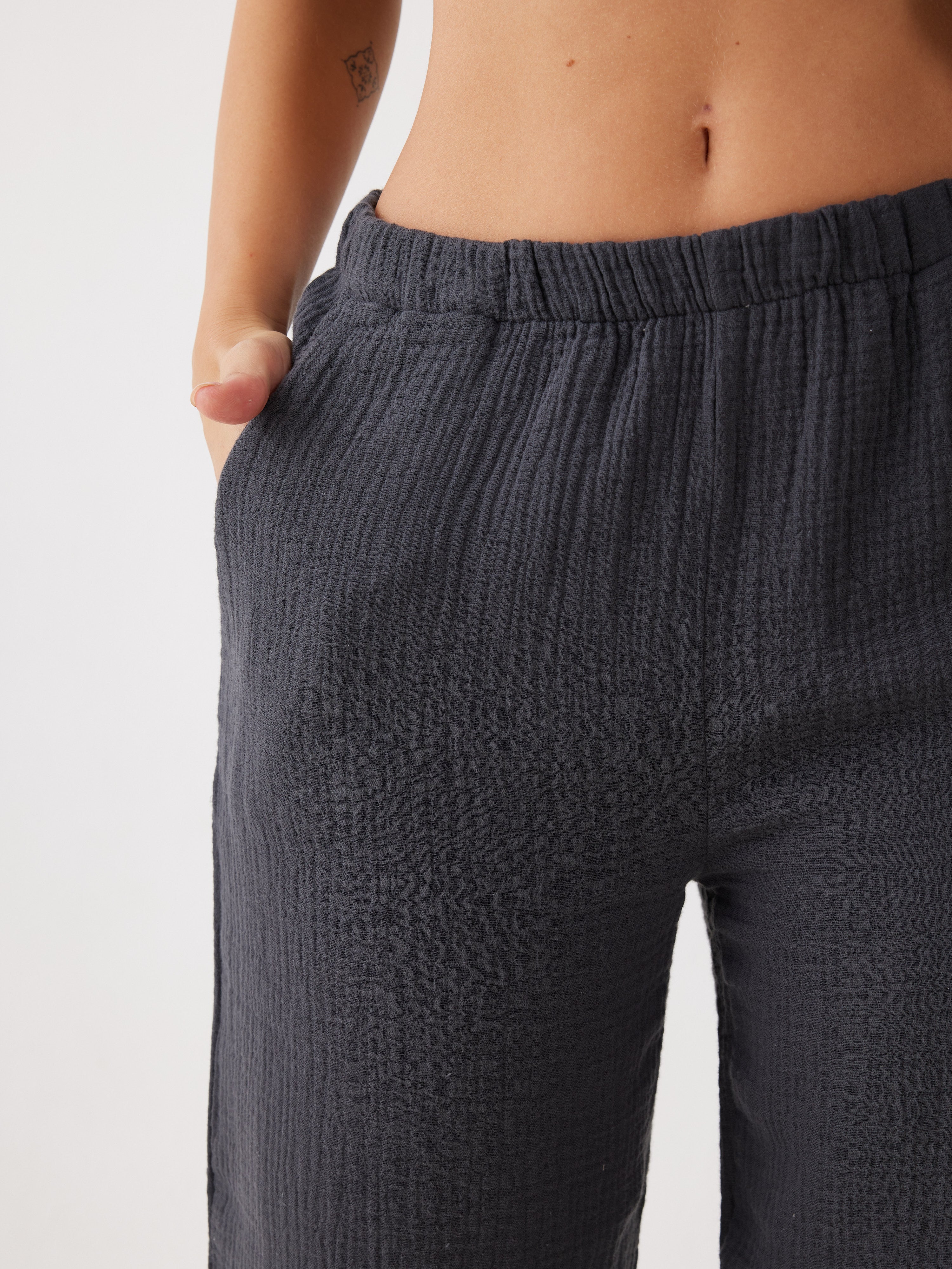 חליפה מכופתרת טטרה - אפור כהה