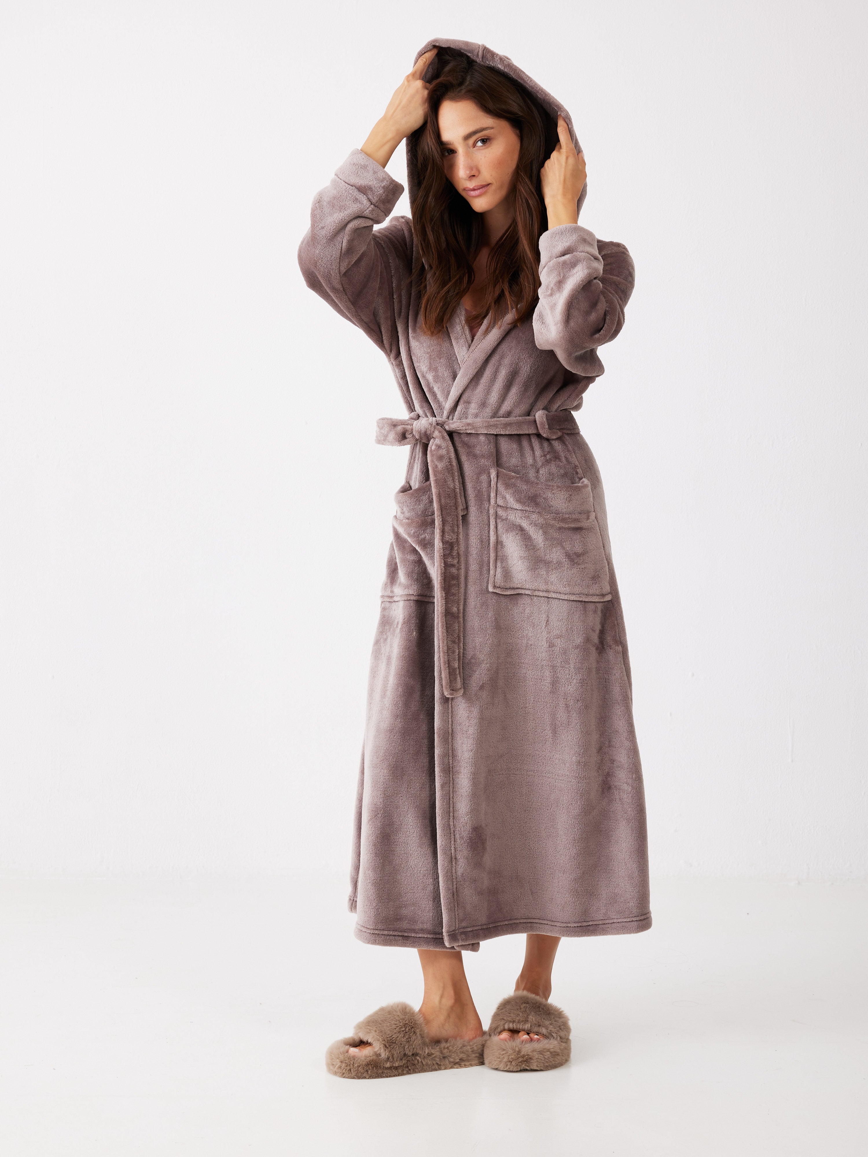 חלוק קפוצ'ון פלאפי - קפה