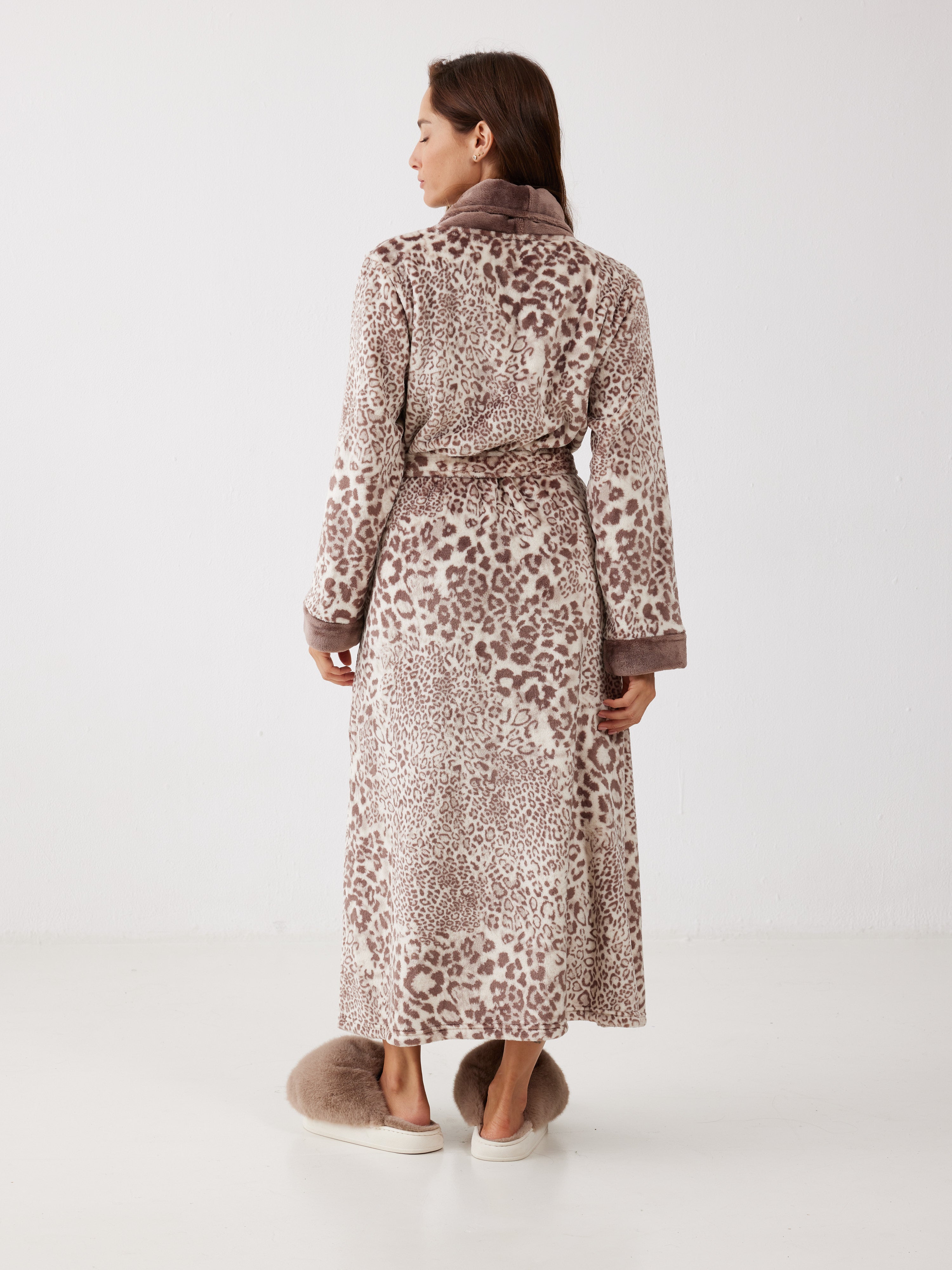 חלוק מנומר פלאפי - חום