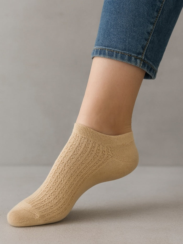 גרבי קרסולית ריבועים 2 זוגות - גוף