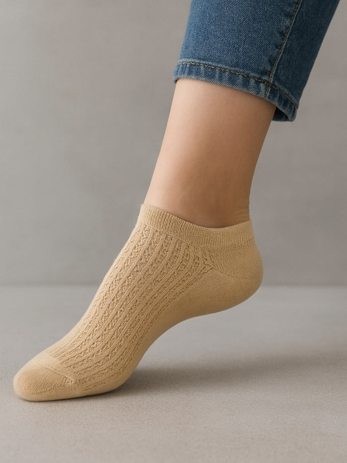 גרבי קרסולית ריבועים 2 זוגות - גוף