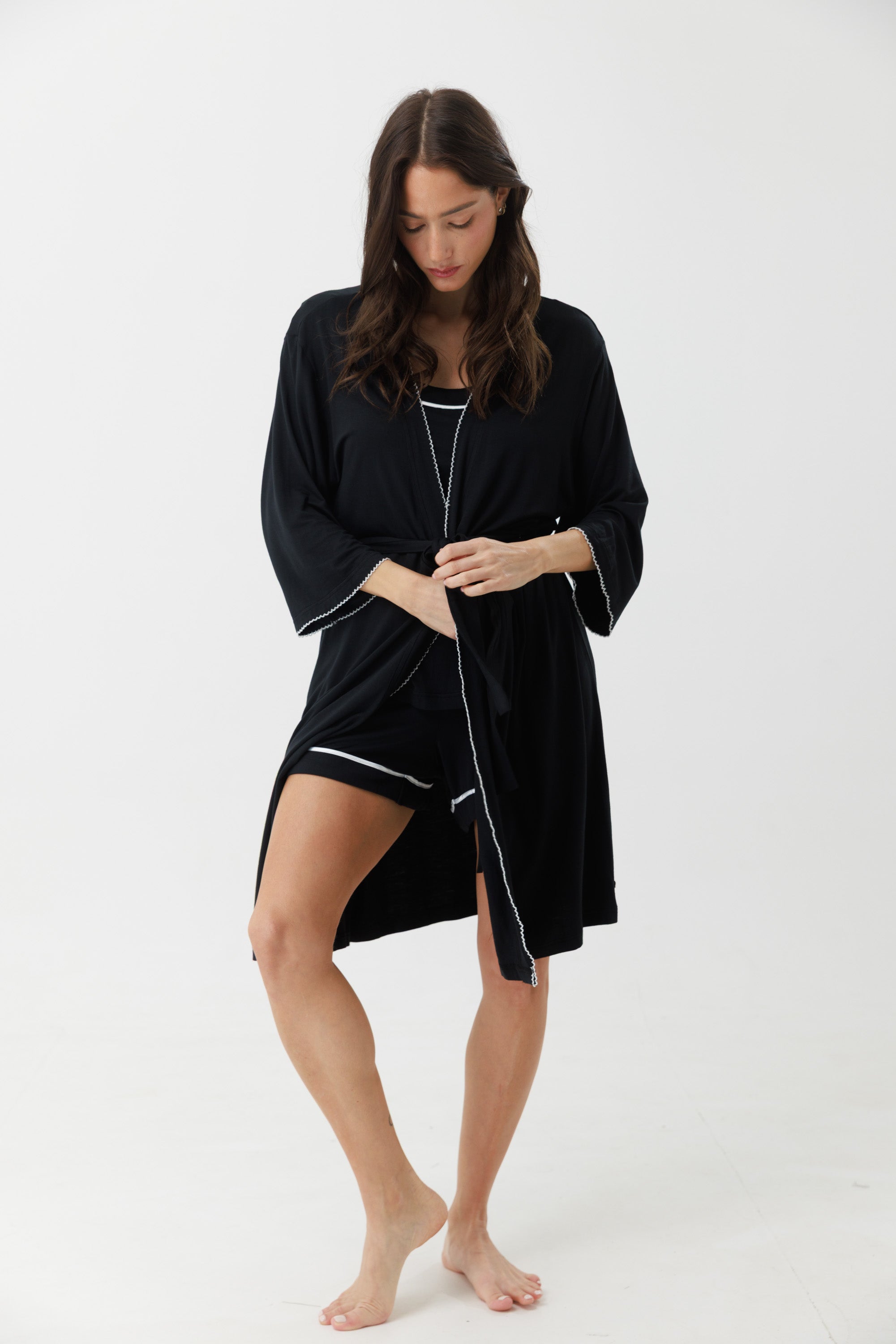 חלוק ויסקוזה - שחור