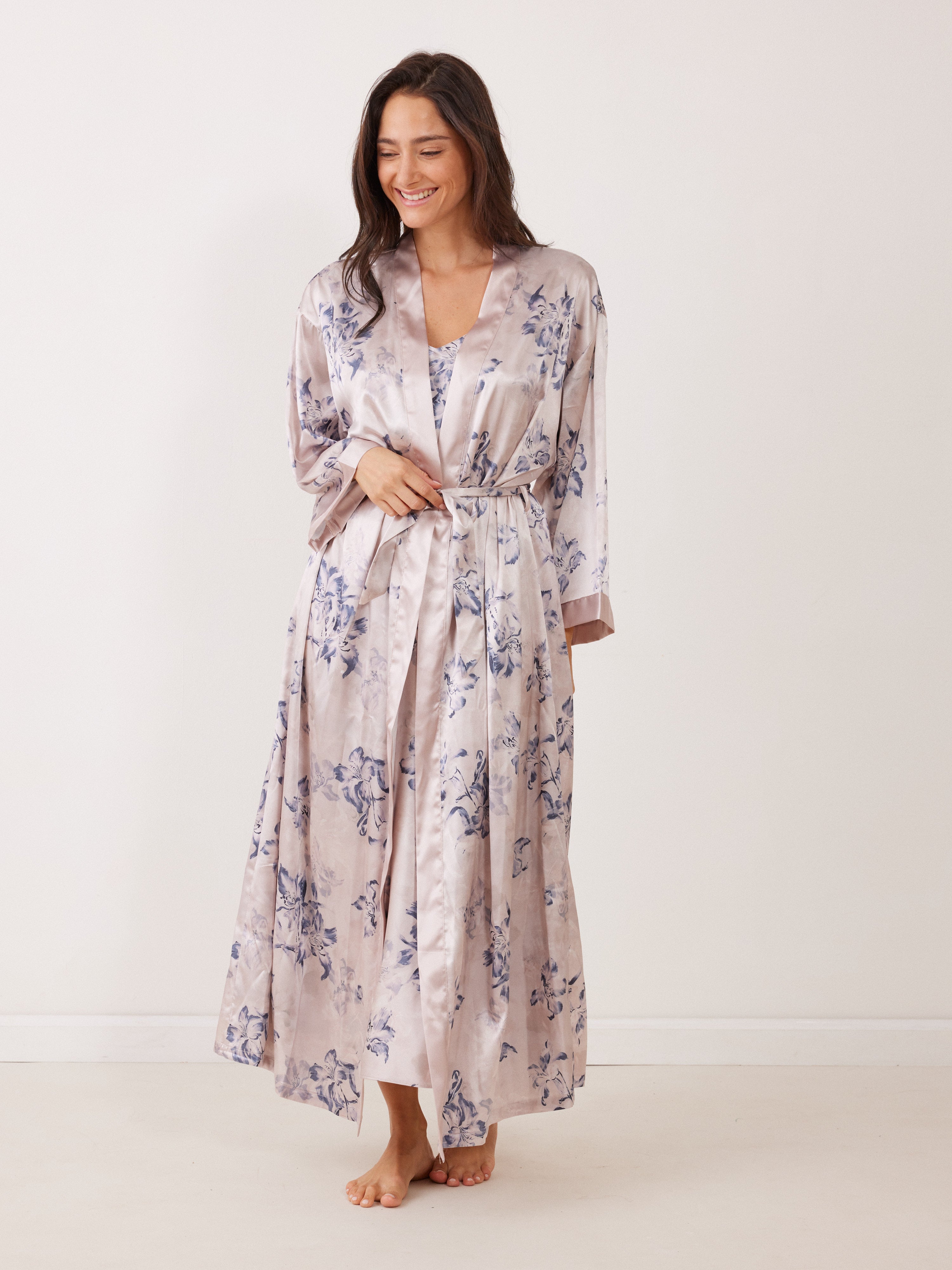 חלוק מקסי מודפס - ניוד