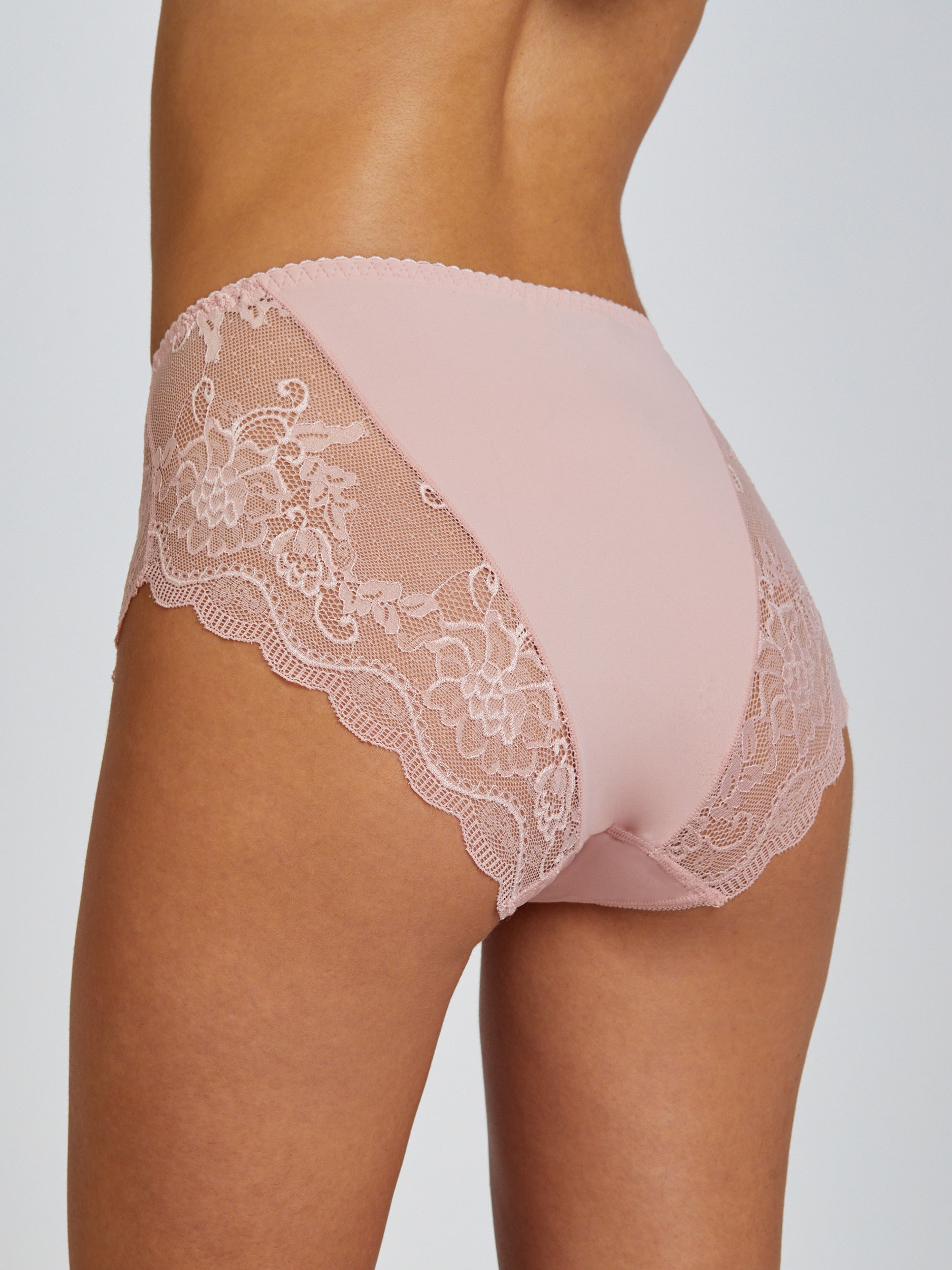 תחתוני lace Maxi - ורוד**