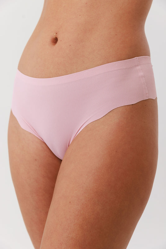תחתון ברזילאי ריב מיקרו בצבע ורוד JASMINE
