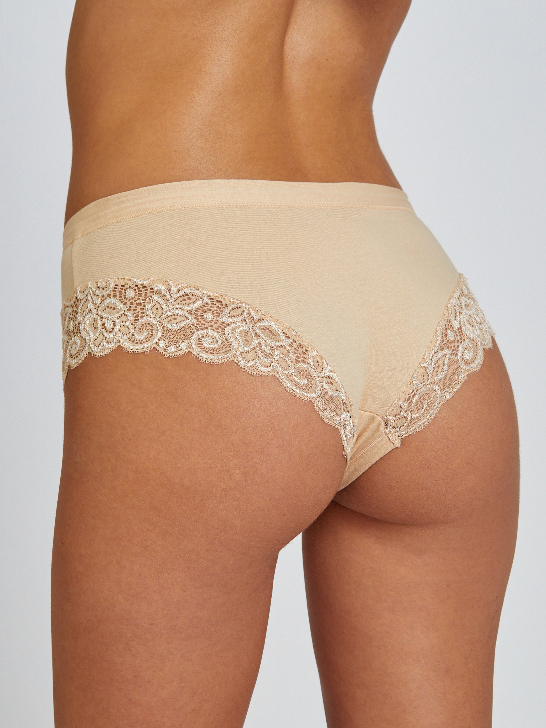 Boxer cotton with Lace תחתון בגזרת בוקסר